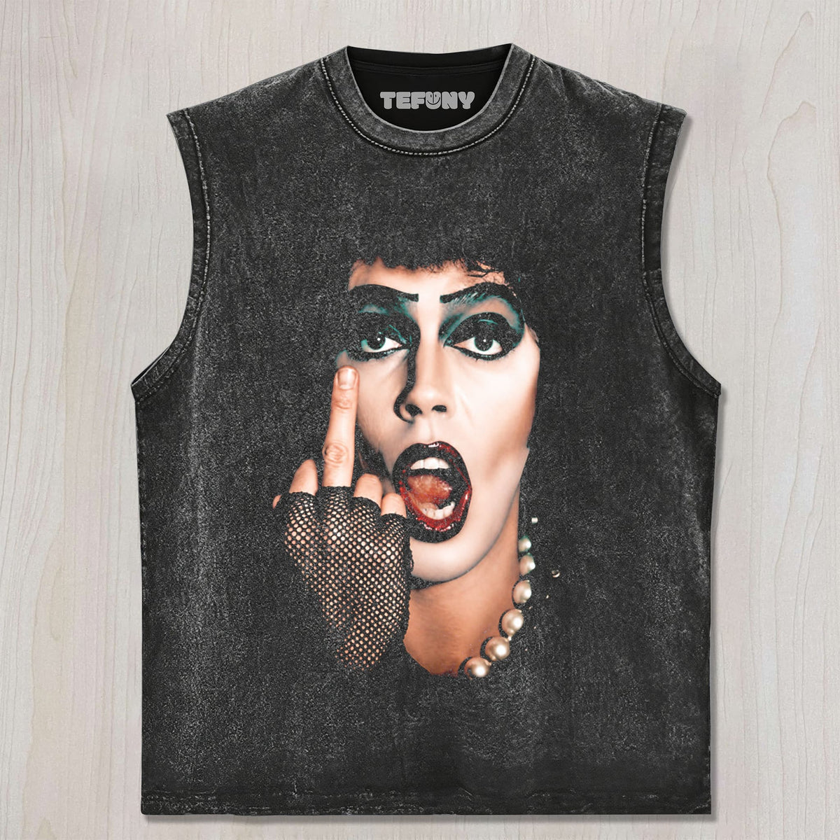 FRANK-N-FURTER MIDDLE FINGER UNISEX TEE, TANK TOP, LAYERED LS, SWEATSHIRT & HOODIE