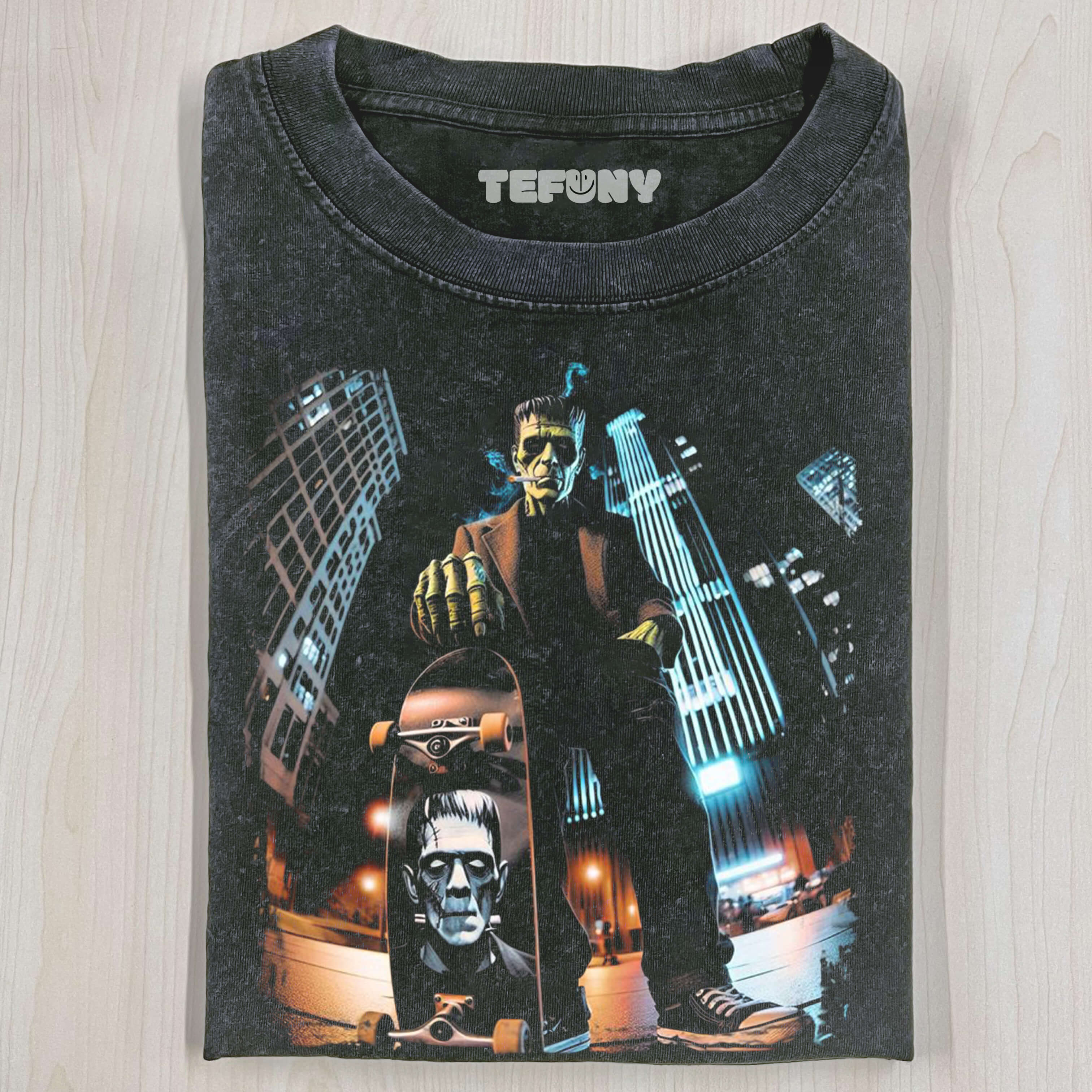 FRANKENSTEIN SKATER - RIDE THROUGH THE NIGHT T-SHIRT