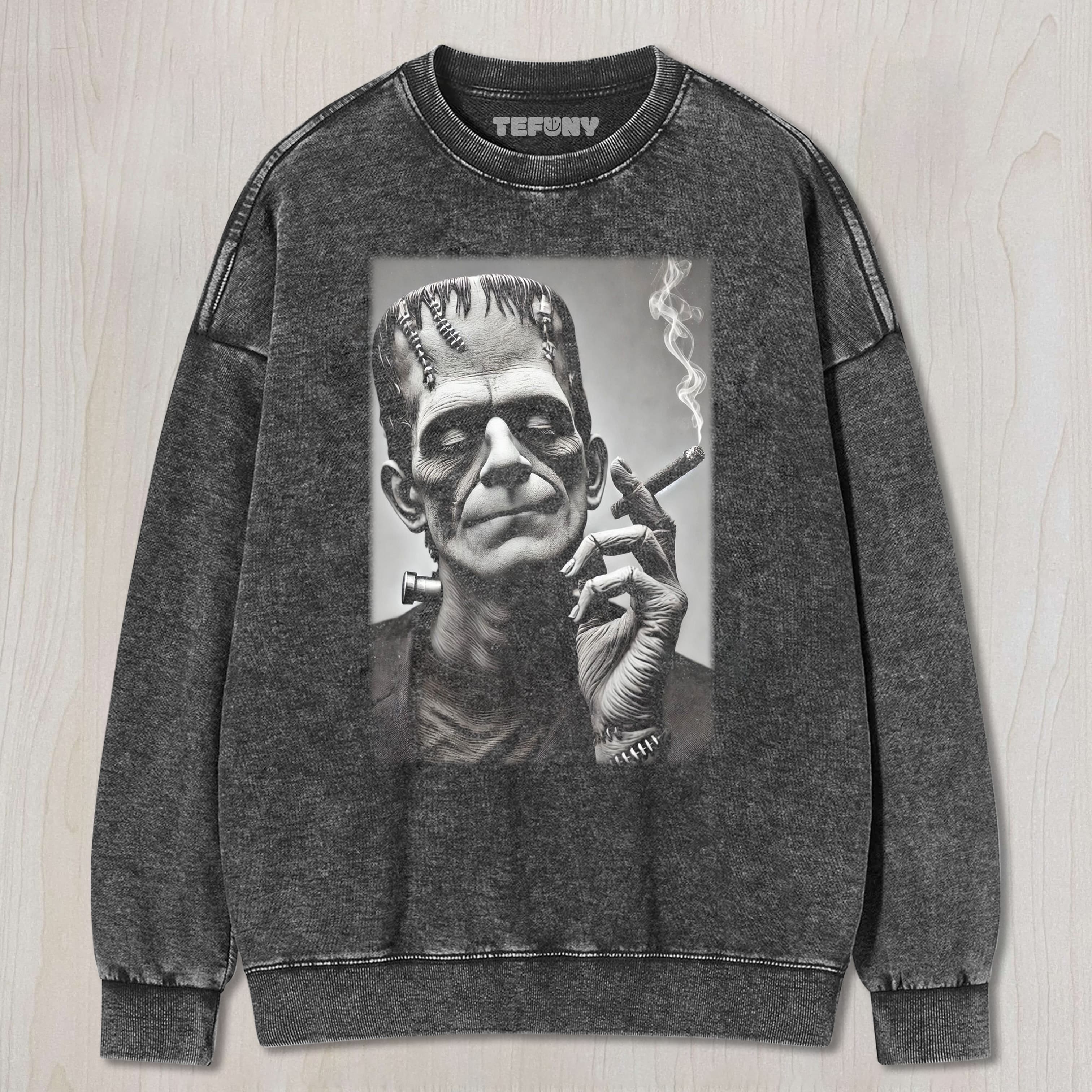 FRANKENSTEIN WITH A CIGAR TEE & SWEAT & HOOD