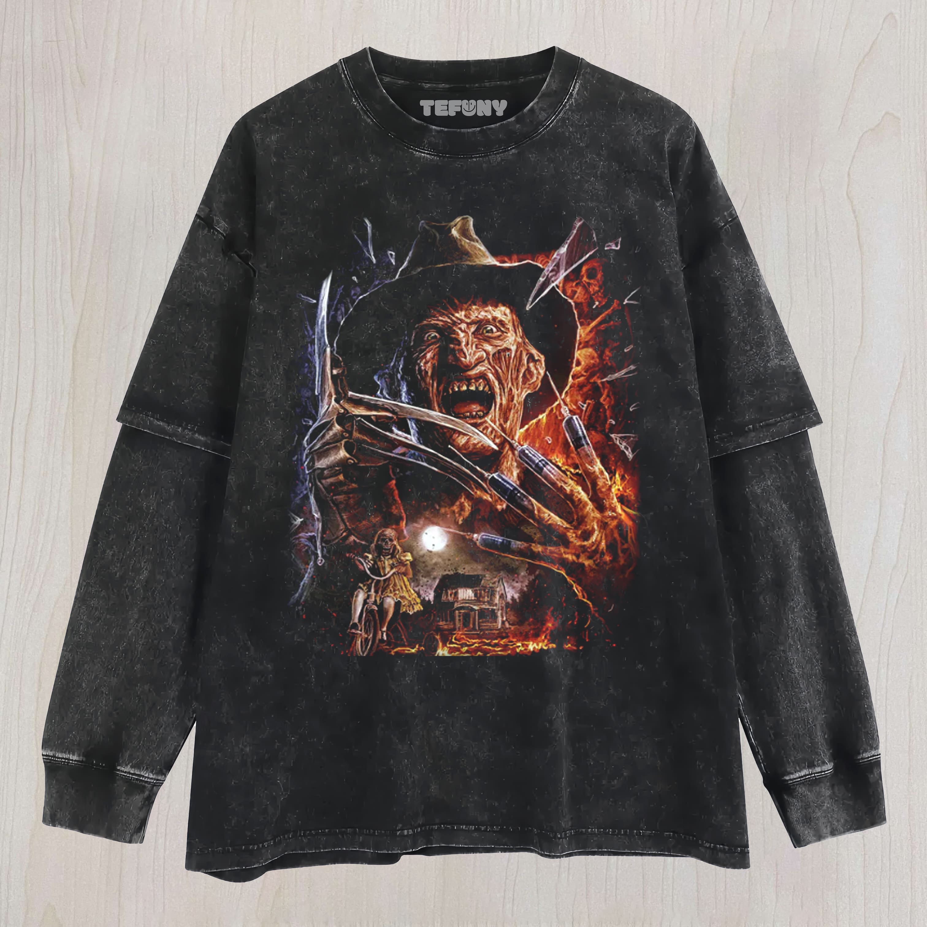 FREDDY'S BACK GRAPHIC UNISEX TEE, TANK TOP, LAYERED LS, SWEATSHIRT & HOODIE