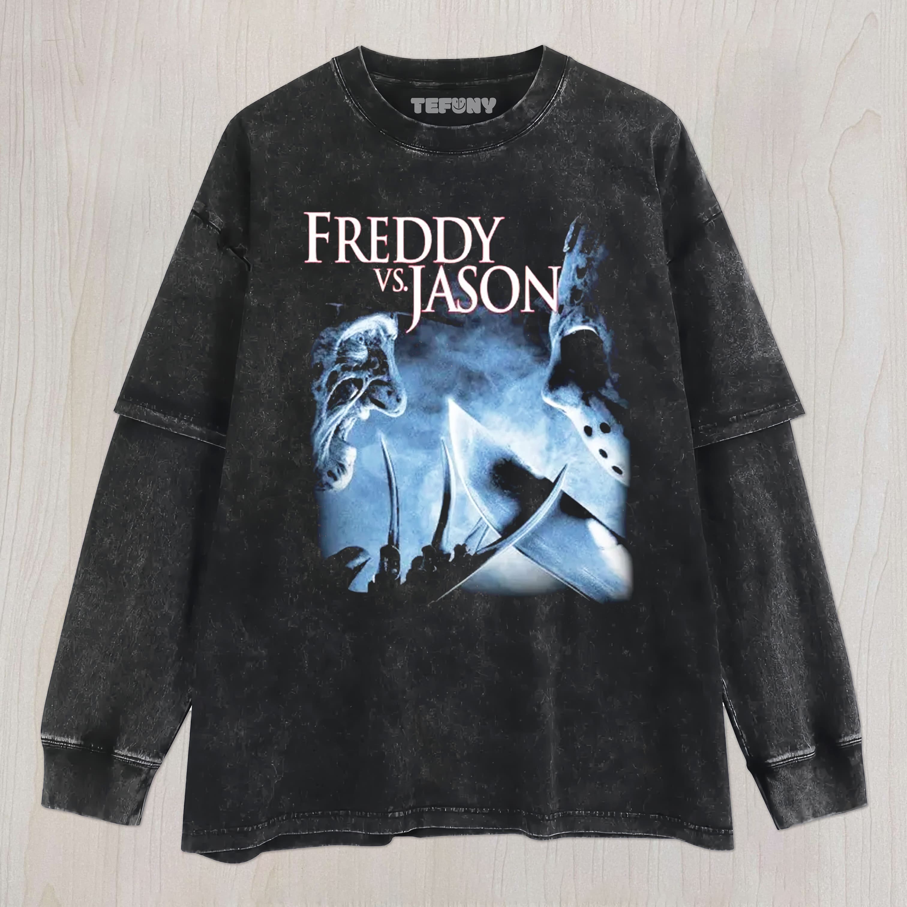 FREDDY VS JASON UNISEX TEE, TANK TOP, LAYERED LS, SWEATSHIRT & HOODIE