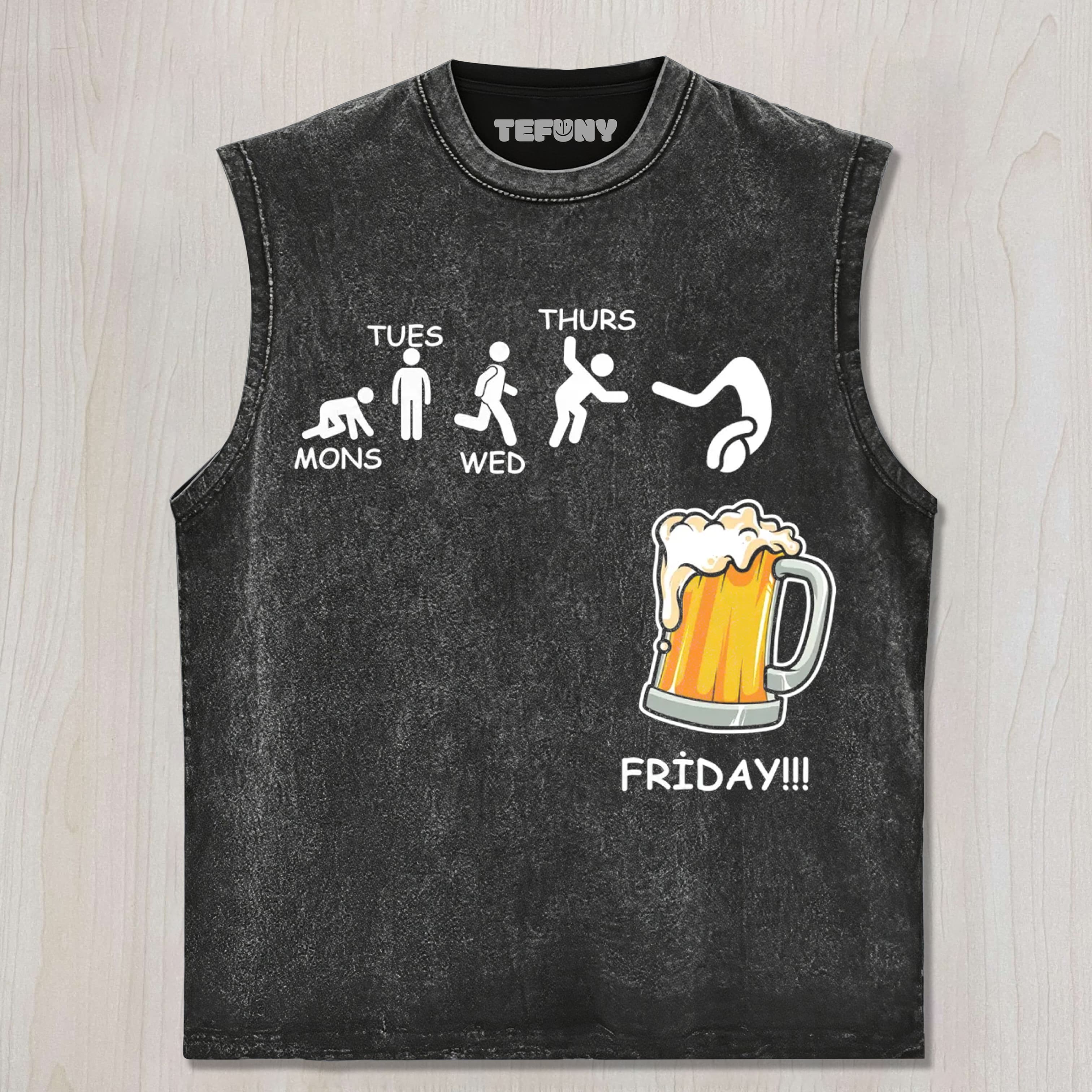 FRIDAY BEER UNISEX TEE, TANK TOP, LAYERED LS, SWEATSHIRT & HOODIE