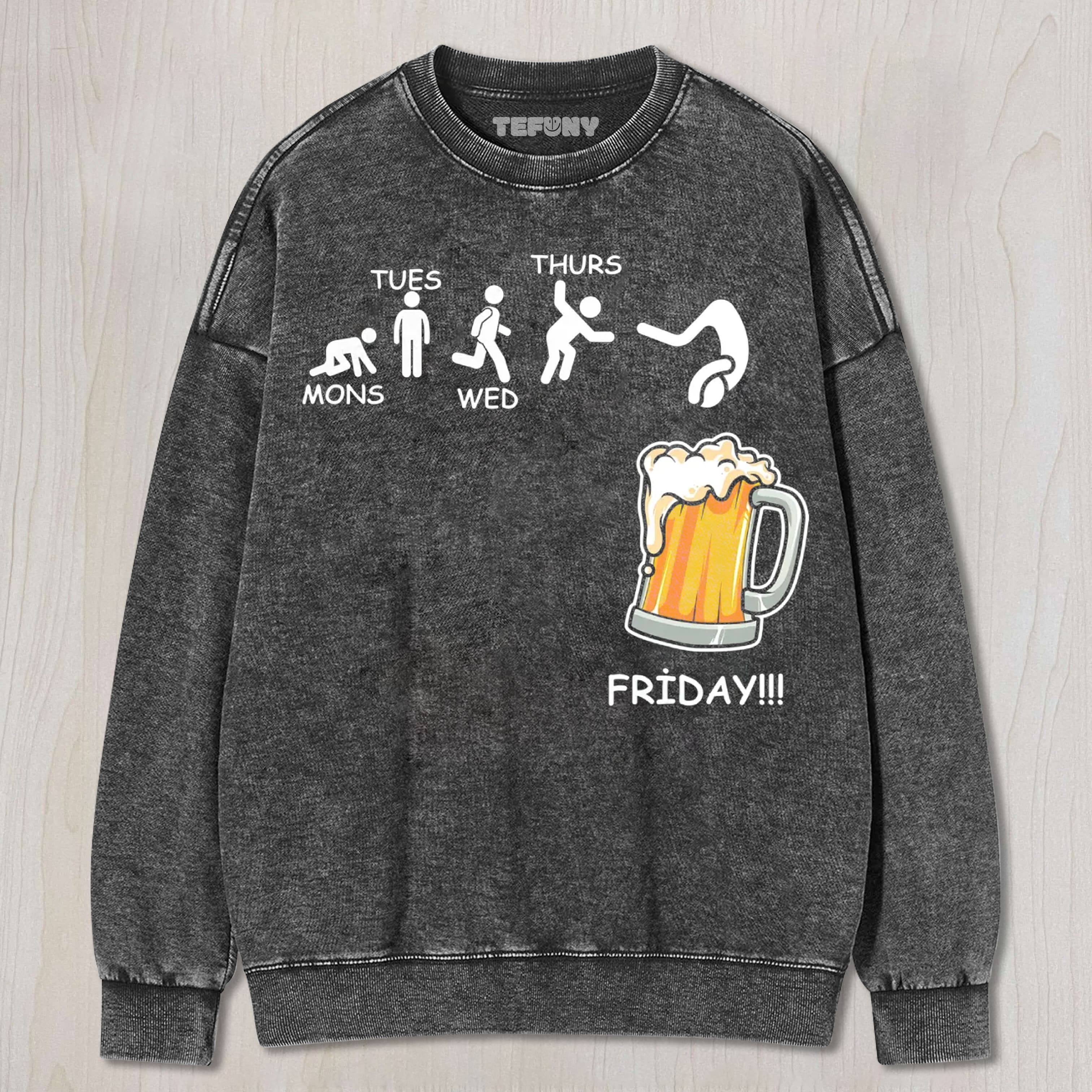 FRIDAY BEER UNISEX TEE, TANK TOP, LAYERED LS, SWEATSHIRT & HOODIE