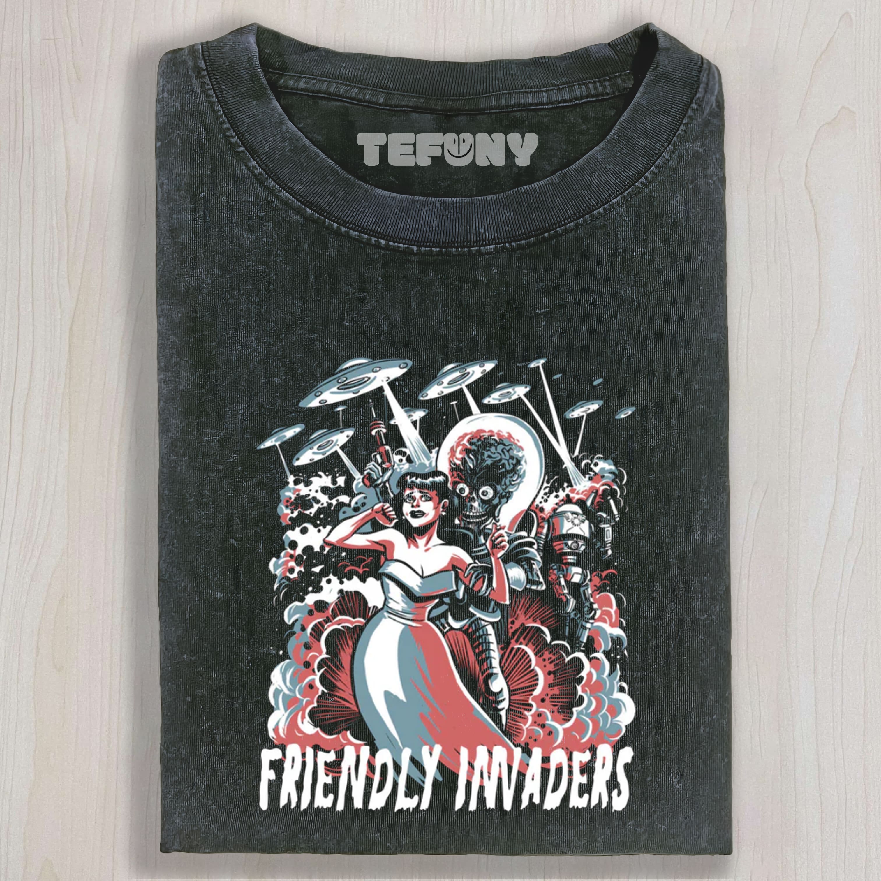 FRIENDLY INVADERS UNISEX TEE, TANK TOP, LAYERED LS, SWEATSHIRT & HOODIE
