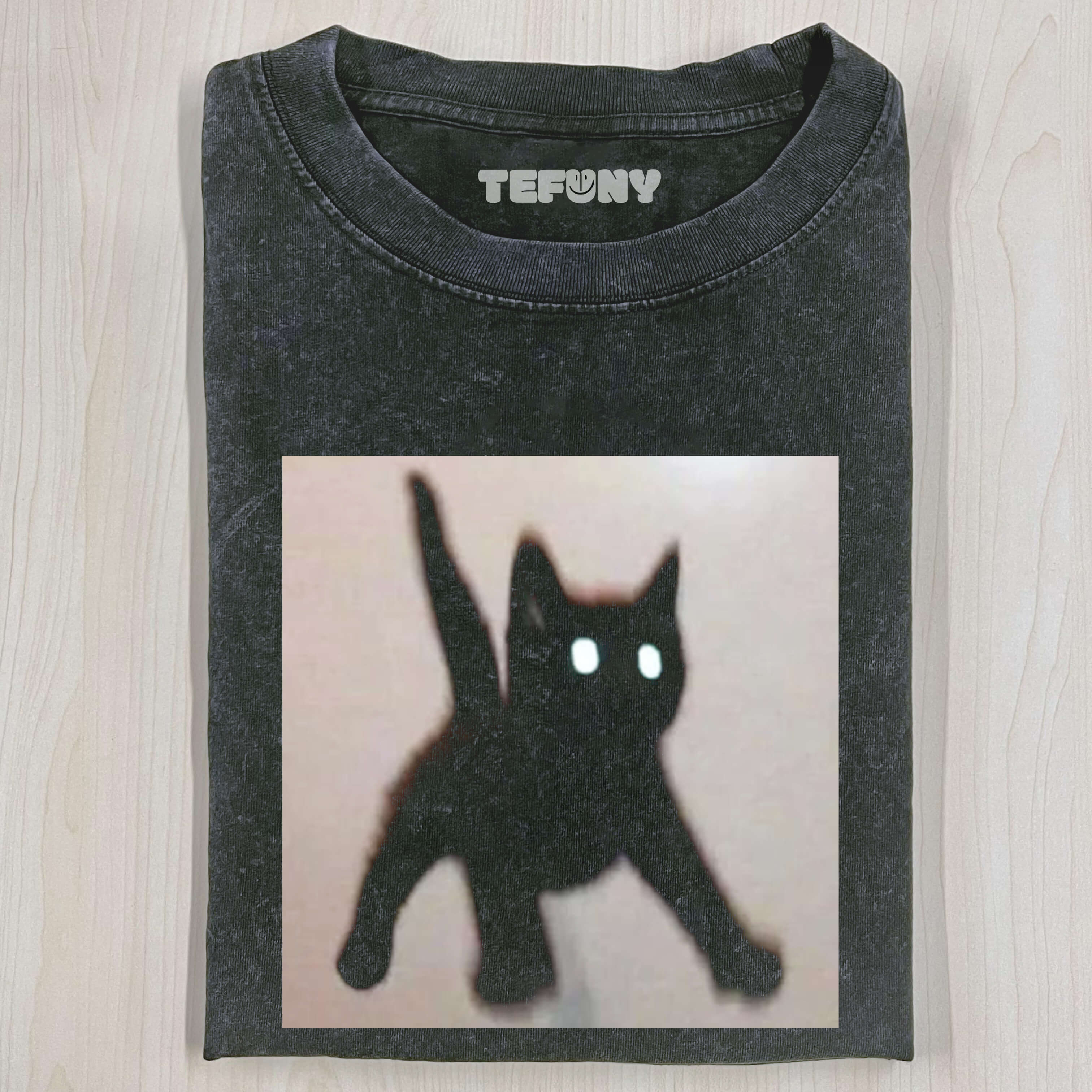 FRIGHTENED CAT T-SHIRT