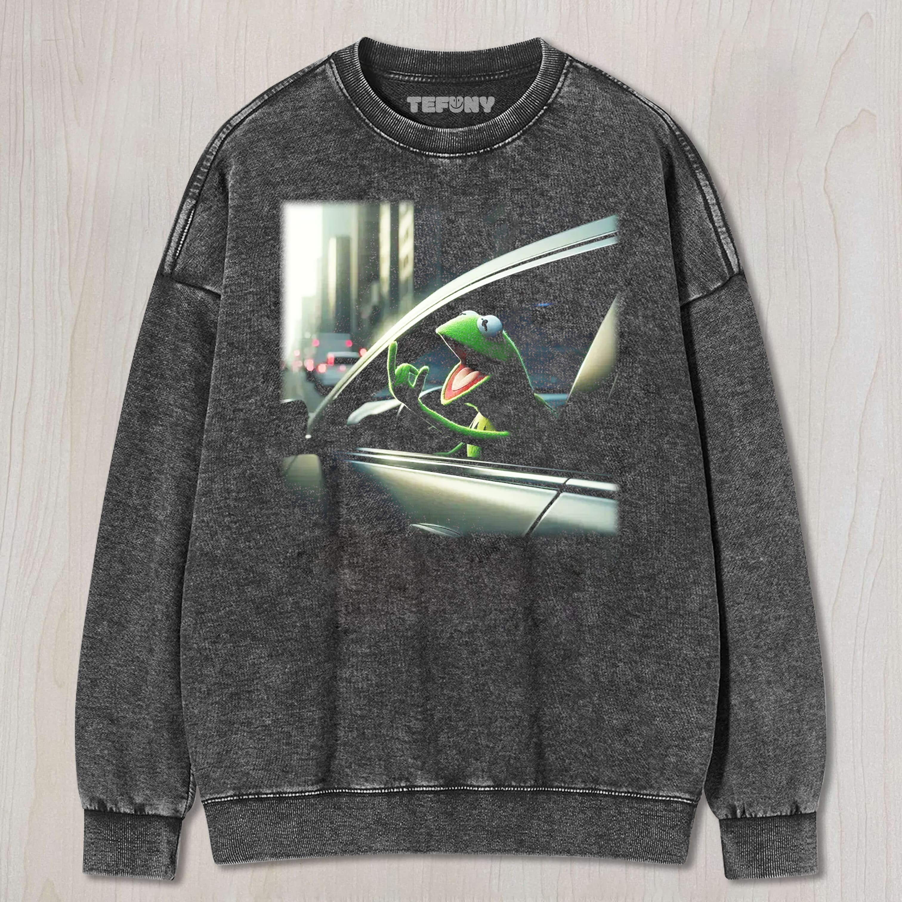 FROG RAISING MIDDLE FINGER TEE & SWEAT & HOOD
