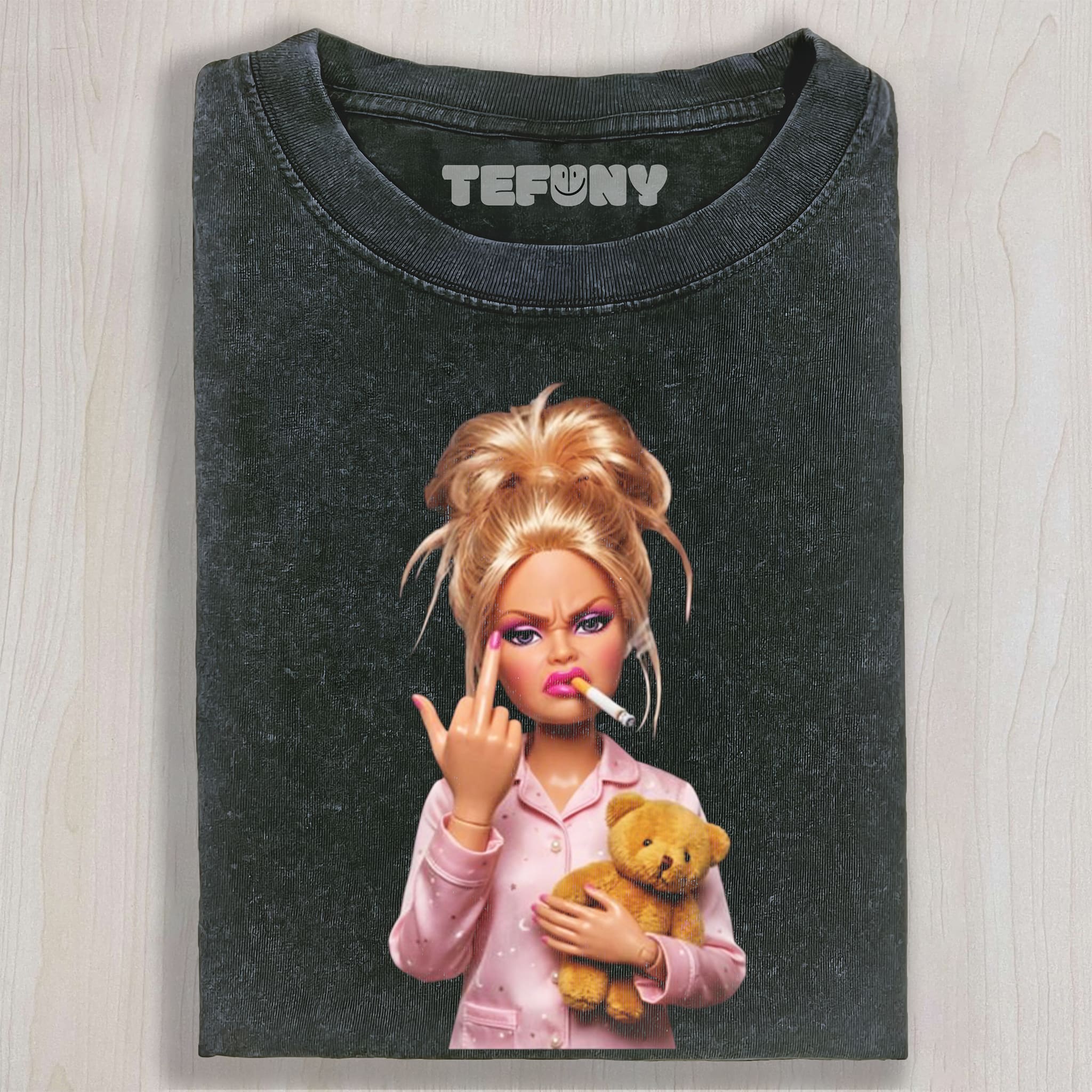 FUCK OFF DOLL MEME V1 UNISEX TEE, TANK TOP, LAYERED LS, SWEATSHIRT & HOODIE