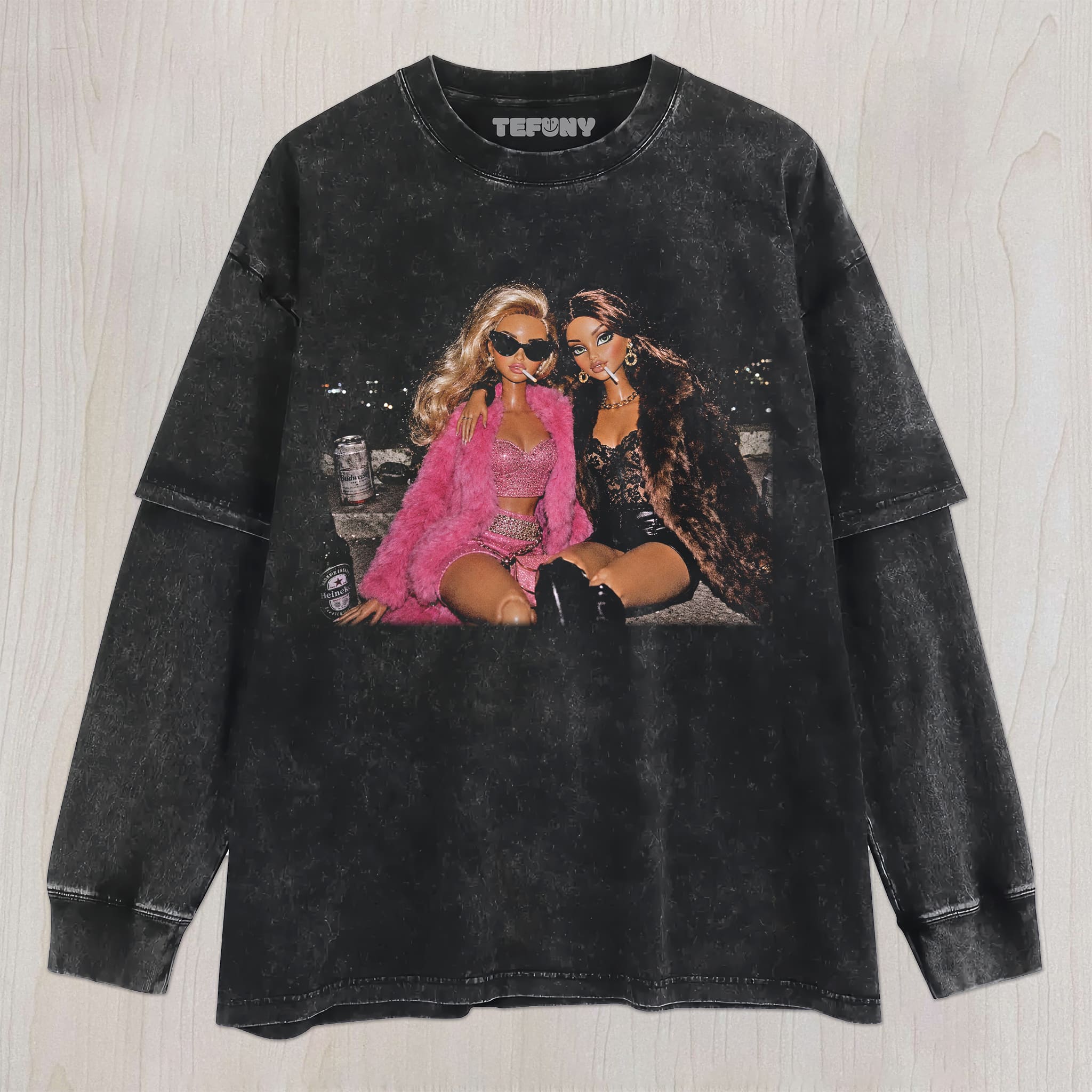 FUCK OFF DOLL MEME V2 UNISEX TEE, TANK TOP, LAYERED LS, SWEATSHIRT & HOODIE