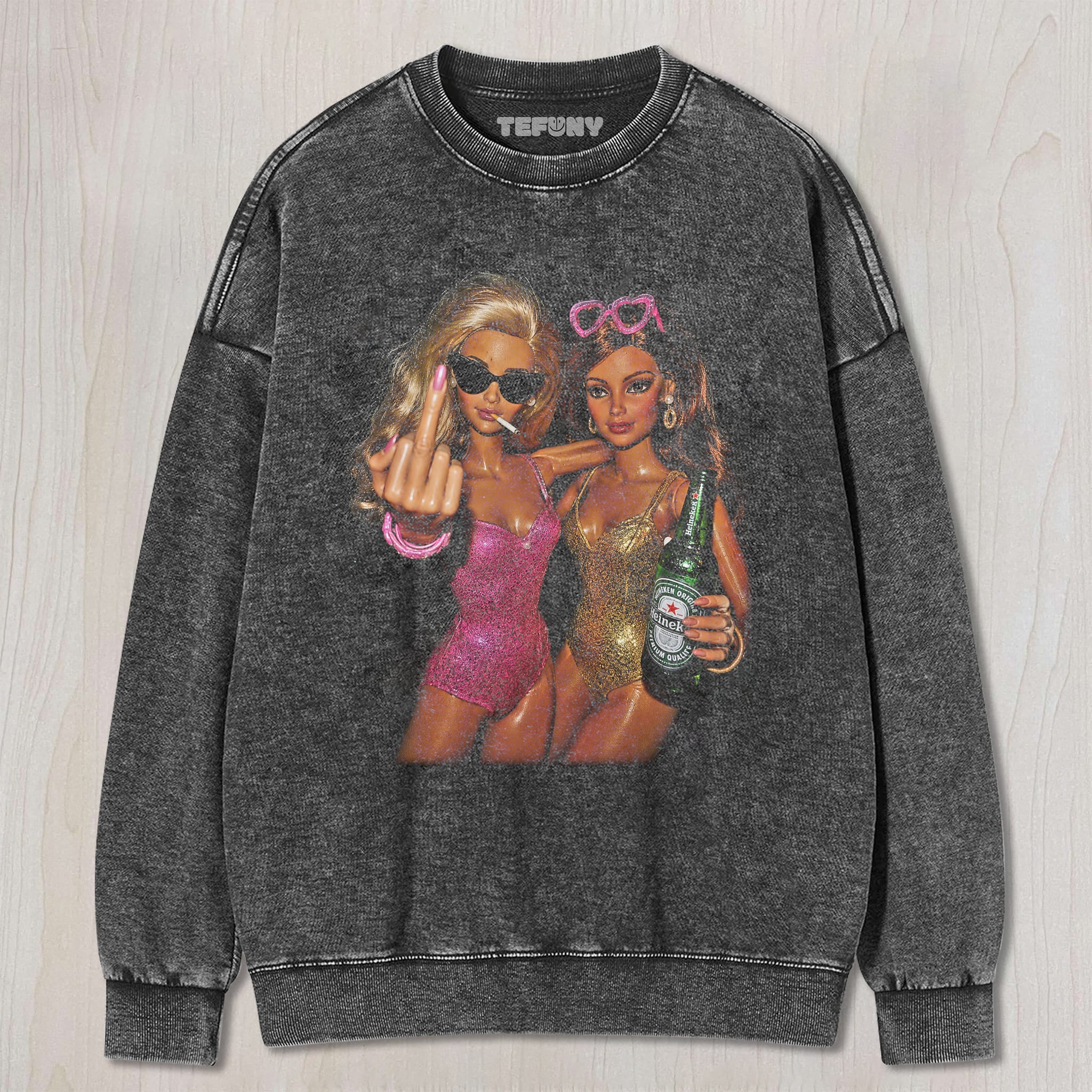 FUCK OFF DOLL MEME V3 UNISEX TEE, TANK TOP, LAYERED LS, SWEATSHIRT & HOODIE