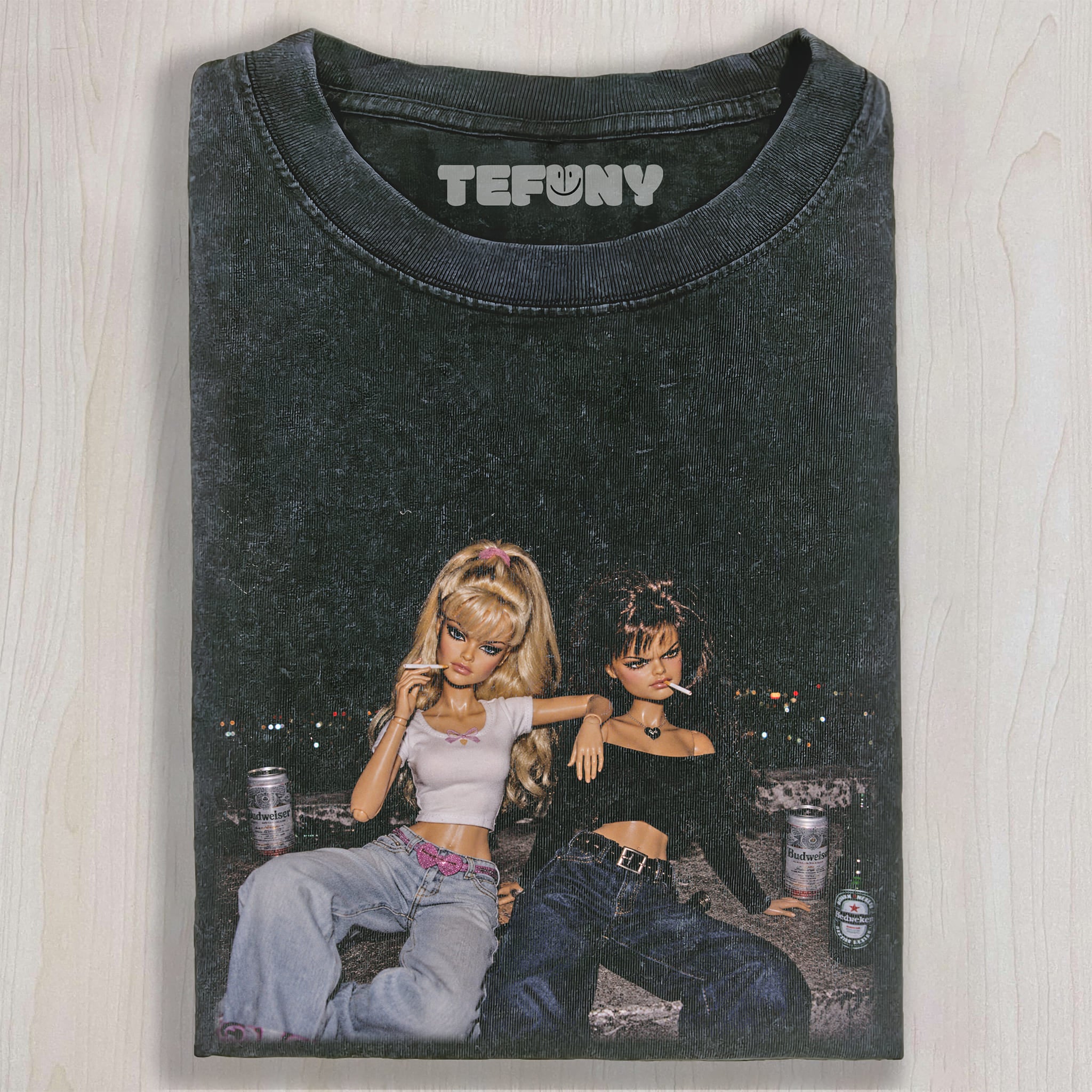 FUCK OFF DOLL MEME V4 UNISEX TEE, TANK TOP, LAYERED LS, SWEATSHIRT & HOODIE
