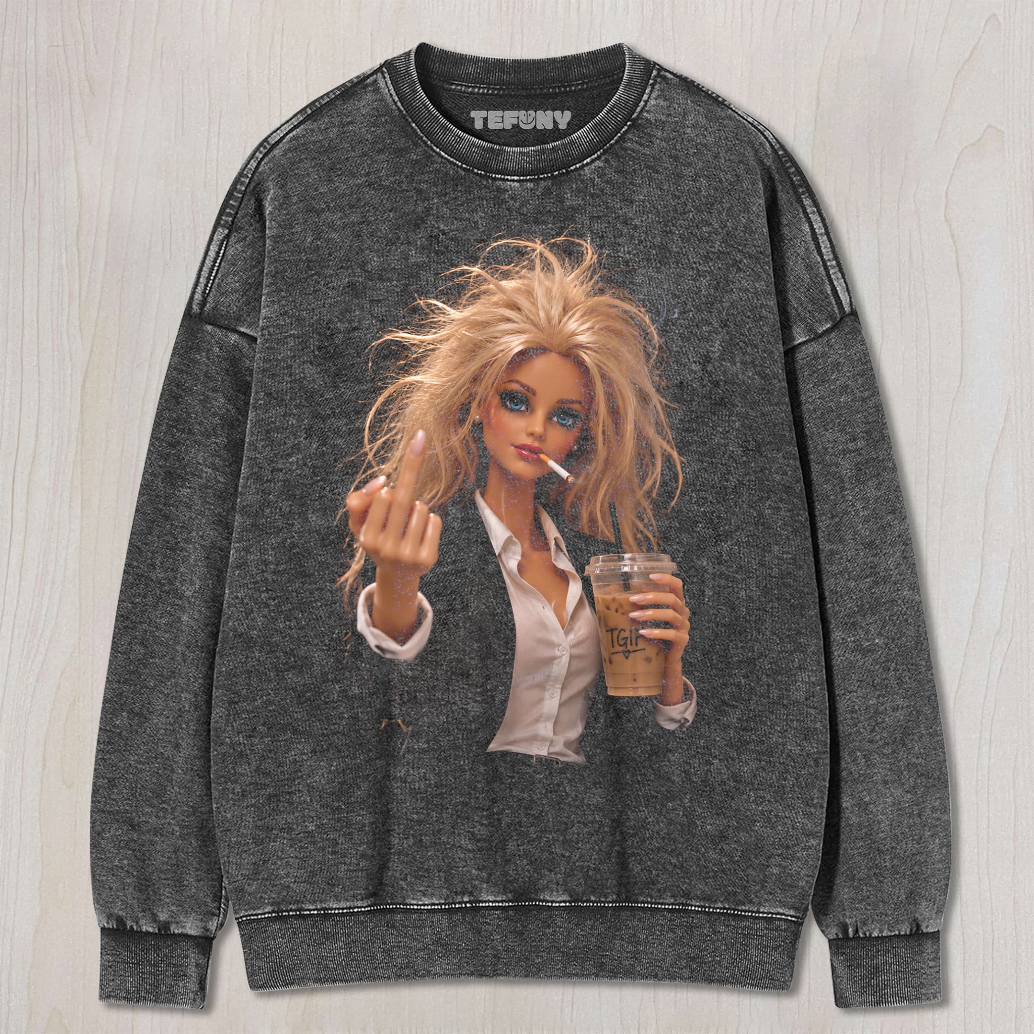 FUCK OFF DOLL MEME V5 UNISEX TEE, TANK TOP, LAYERED LS, SWEATSHIRT & HOODIE