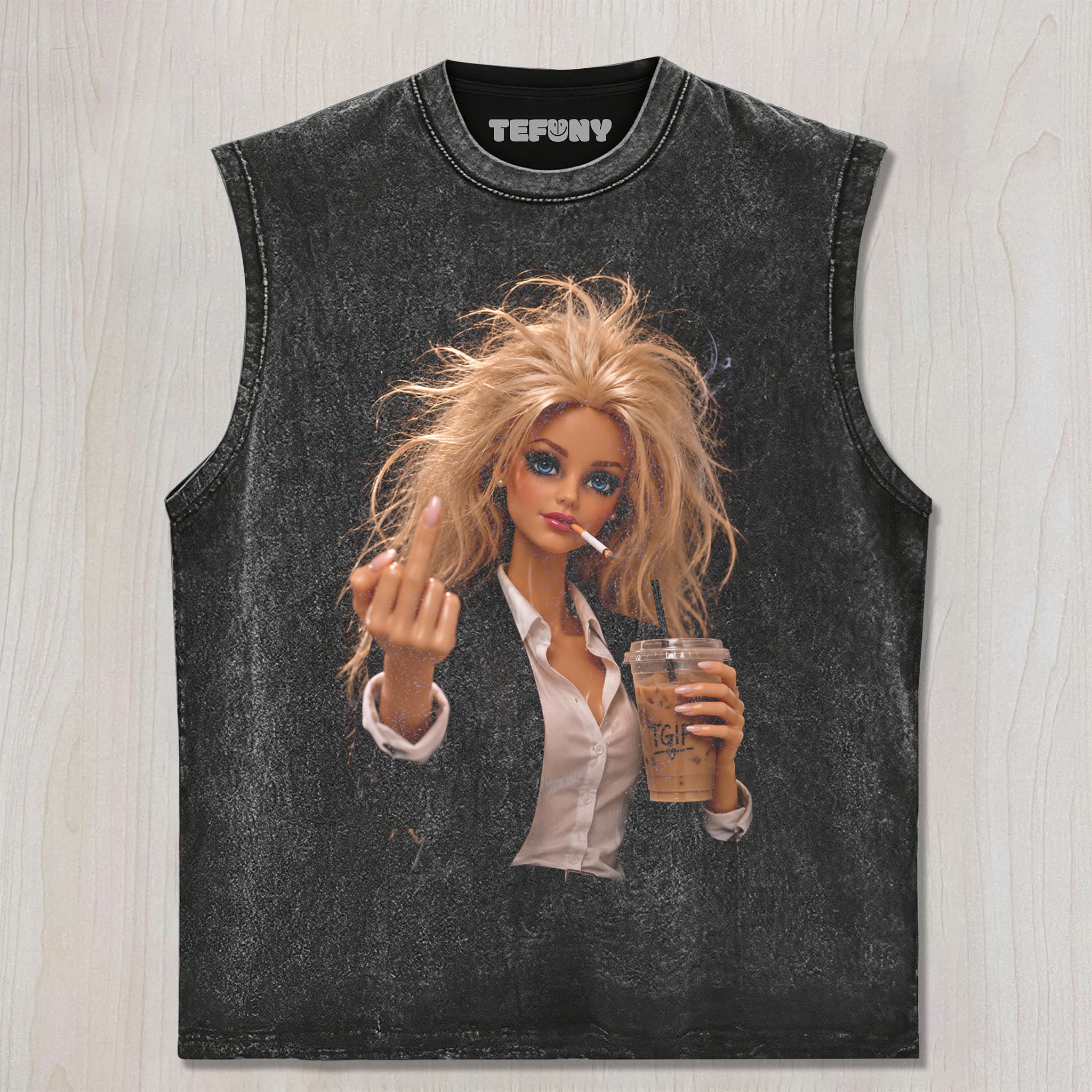 FUCK OFF DOLL MEME V5 UNISEX TEE, TANK TOP, LAYERED LS, SWEATSHIRT & HOODIE