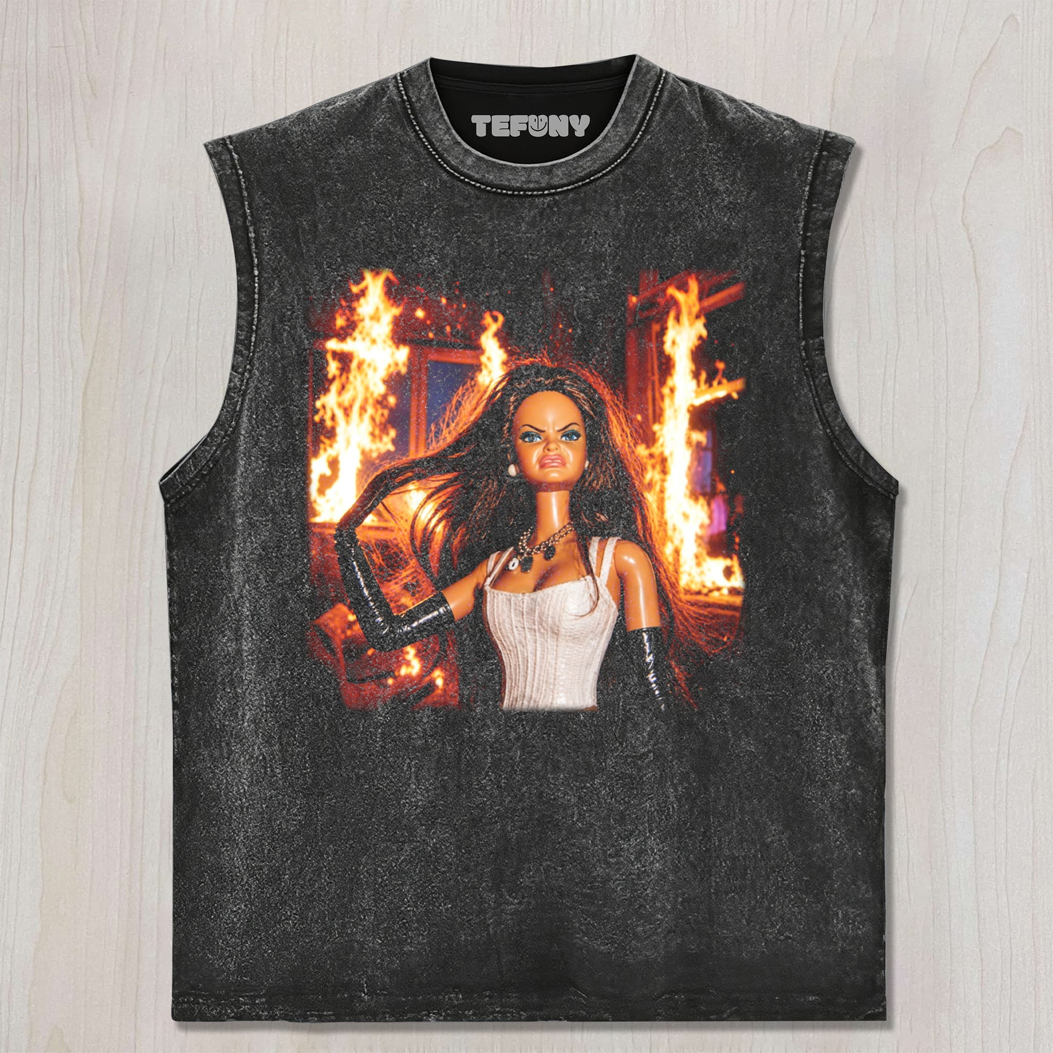 FUCK OFF DOLL MEME V7 UNISEX TEE, TANK TOP, LAYERED LS, SWEATSHIRT & HOODIE