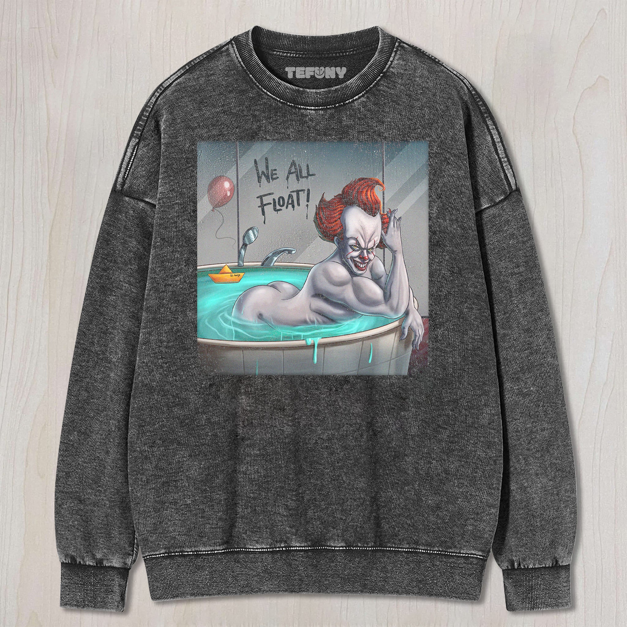 FUN-LOVING KILLER CLOWN UNISEX TEE, TANK TOP, LAYERED LS, SWEATSHIRT & HOODIE