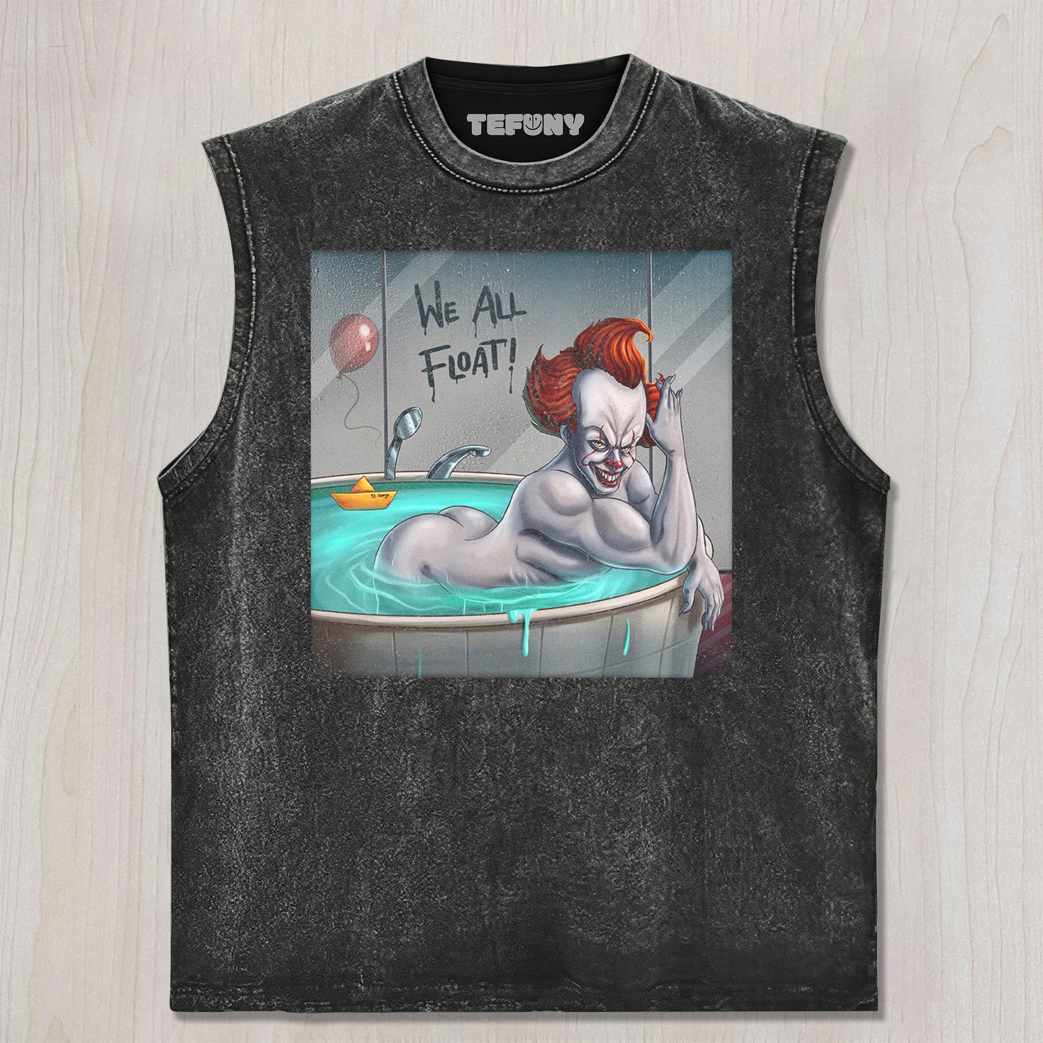 FUN-LOVING KILLER CLOWN UNISEX TEE, TANK TOP, LAYERED LS, SWEATSHIRT & HOODIE