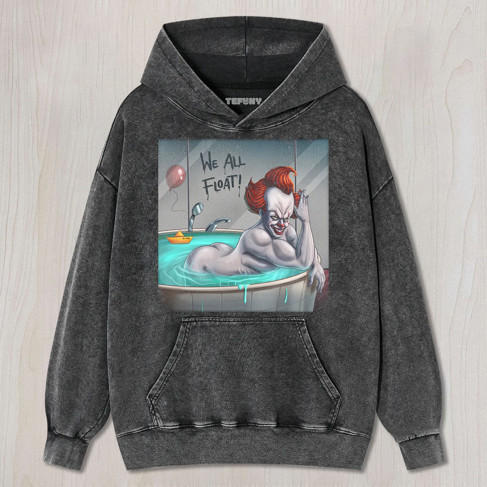 FUN-LOVING KILLER CLOWN UNISEX TEE, TANK TOP, LAYERED LS, SWEATSHIRT & HOODIE