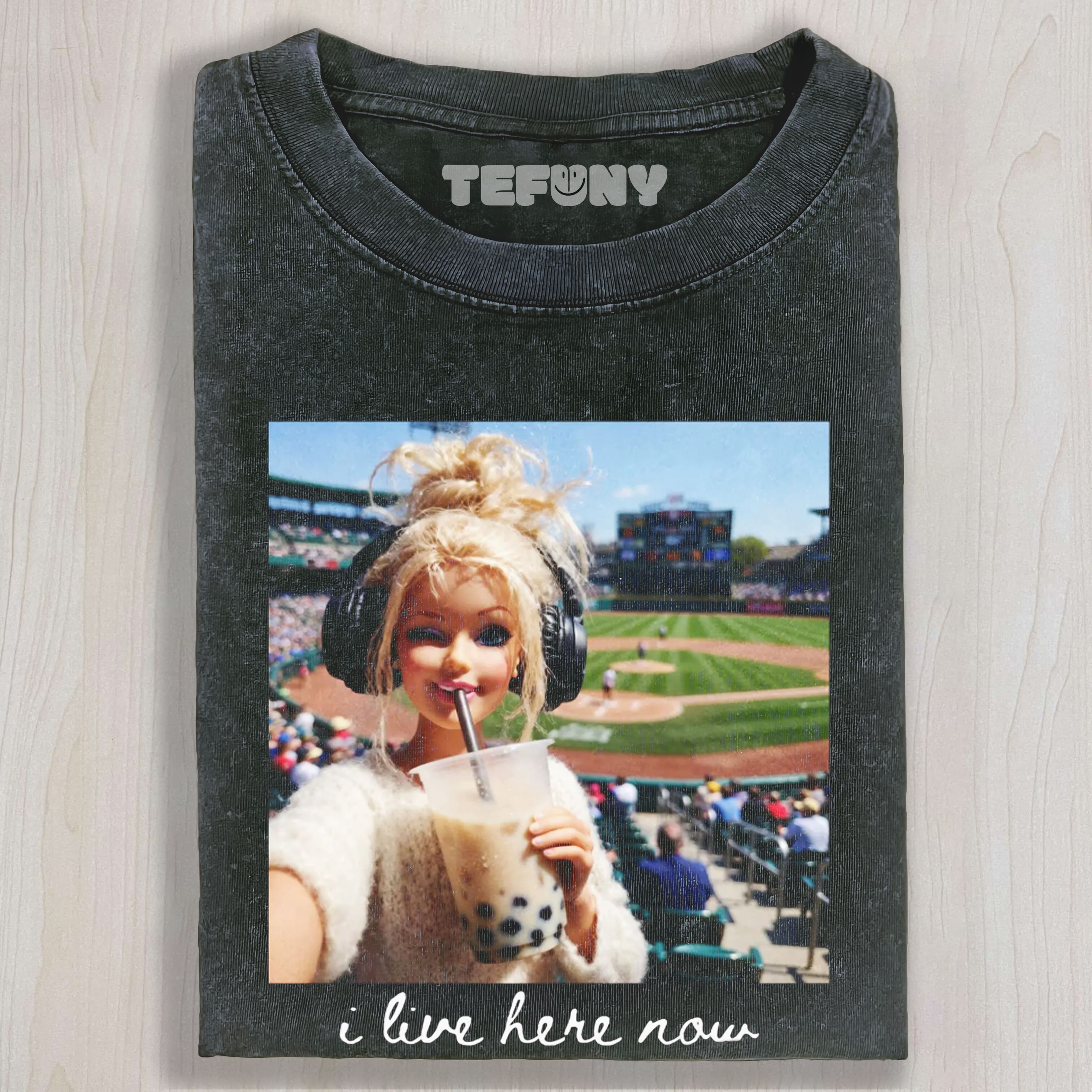 FUNNY BARBIE BALLFIELD DARK COMFORT 1 UNISEX TEE, TANK TOP, LAYERED LS, SWEATSHIRT & HOODIE