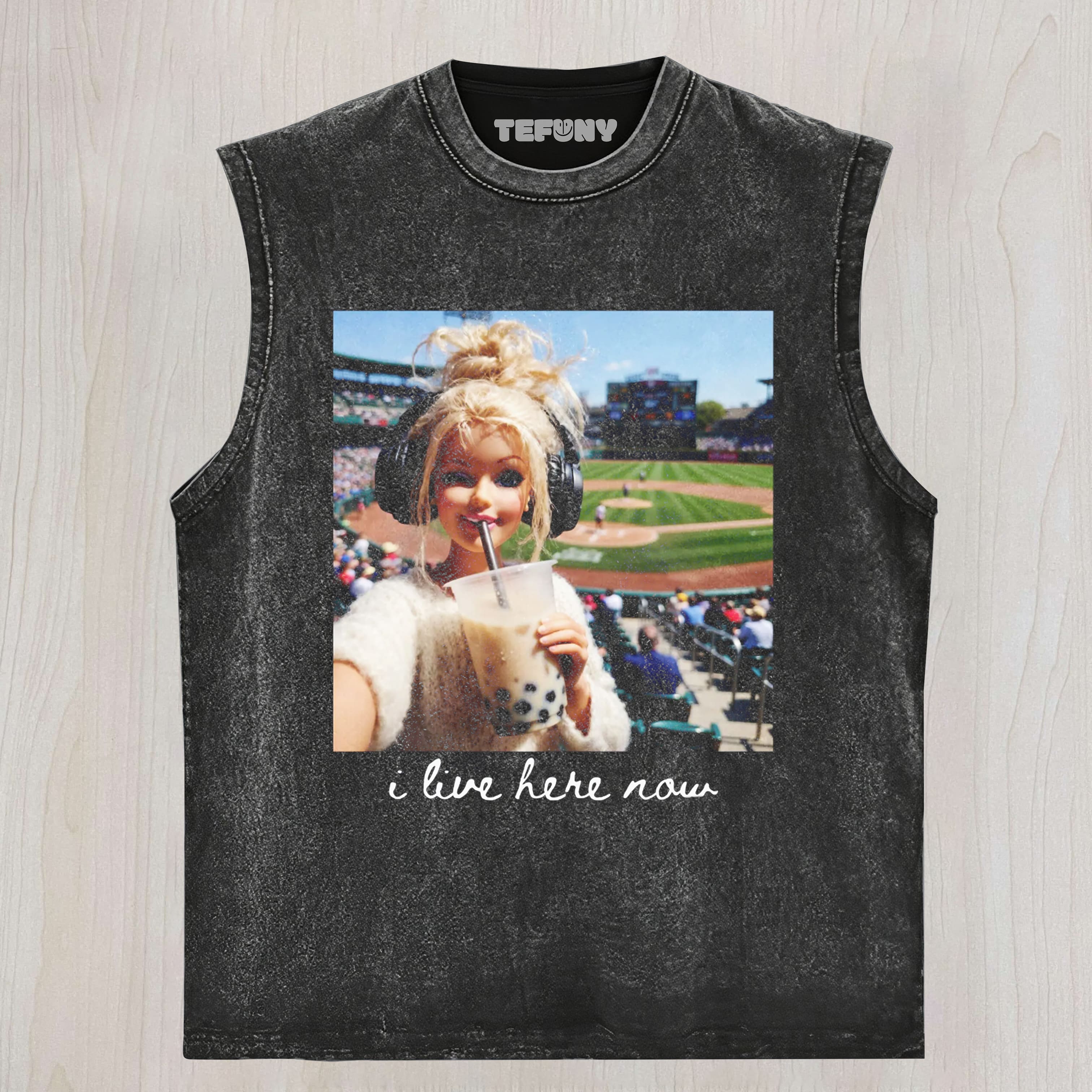 FUNNY BARBIE BALLFIELD DARK COMFORT 1 UNISEX TEE, TANK TOP, LAYERED LS, SWEATSHIRT & HOODIE