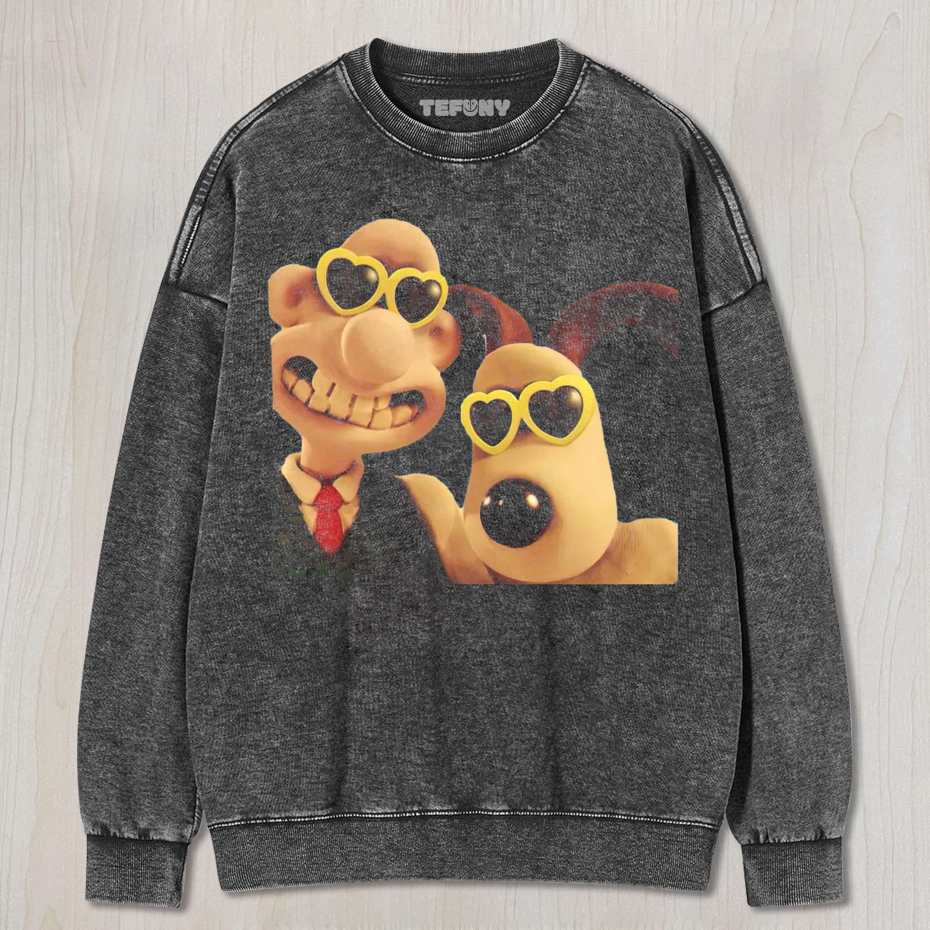 FUNNY CARTOON DUO UNISEX TEE, TANK TOP, LAYERED LS, SWEATSHIRT & HOODIE