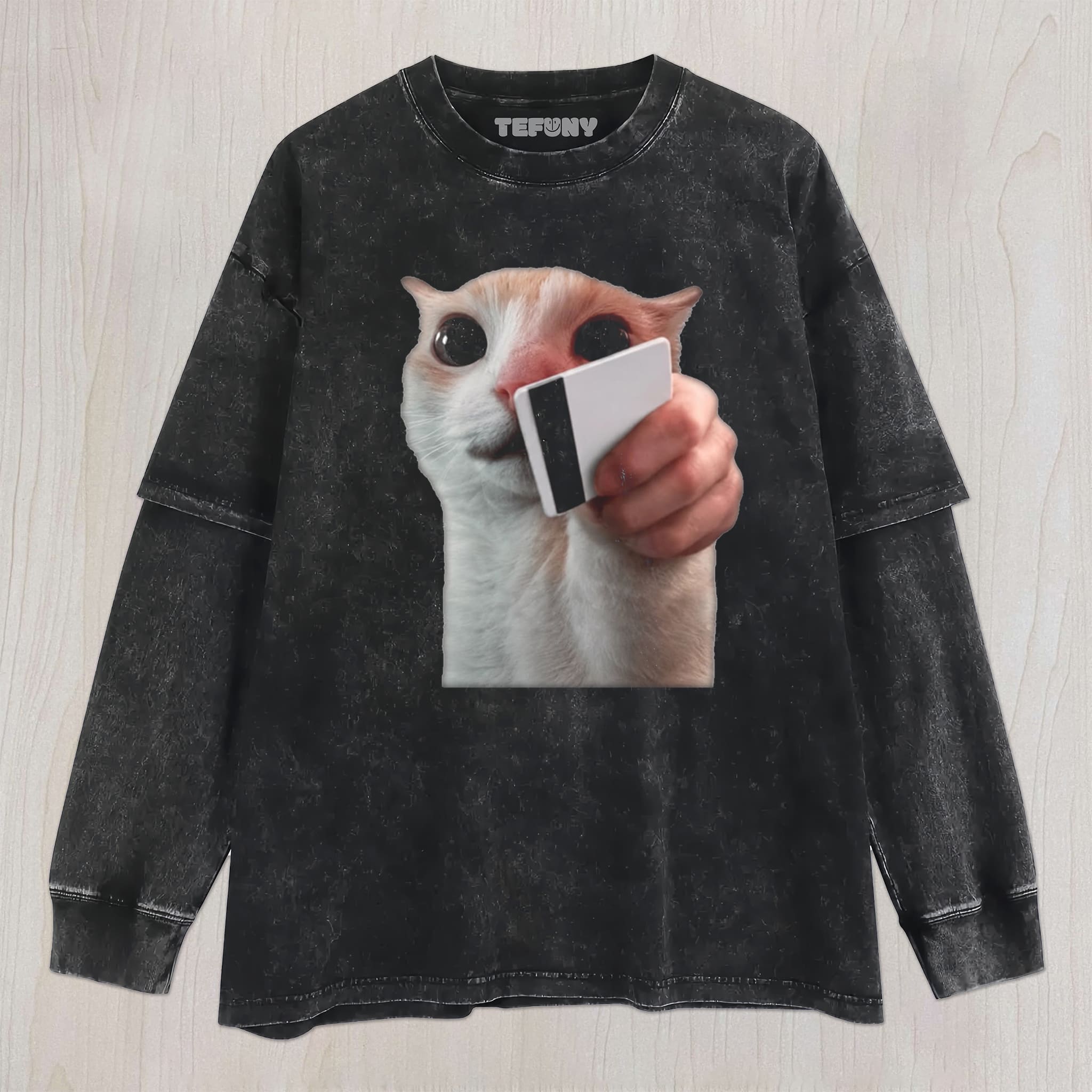 FUNNY CAT MEME V1 UNISEX TEE, TANK TOP, LAYERED LS, SWEATSHIRT & HOODIE