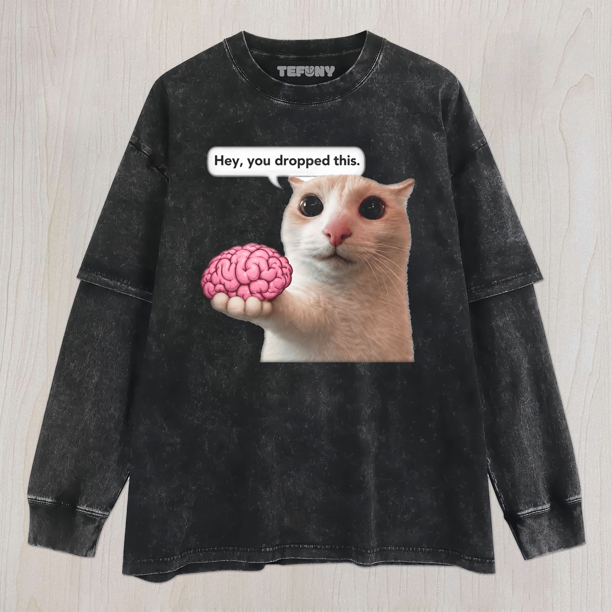 FUNNY CAT MEME V2 UNISEX TEE, TANK TOP, LAYERED LS, SWEATSHIRT & HOODIE