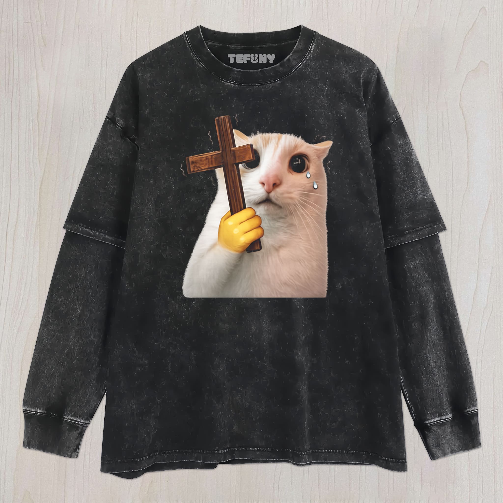 FUNNY CAT MEME V8 UNISEX TEE, TANK TOP, LAYERED LS, SWEATSHIRT & HOODIE