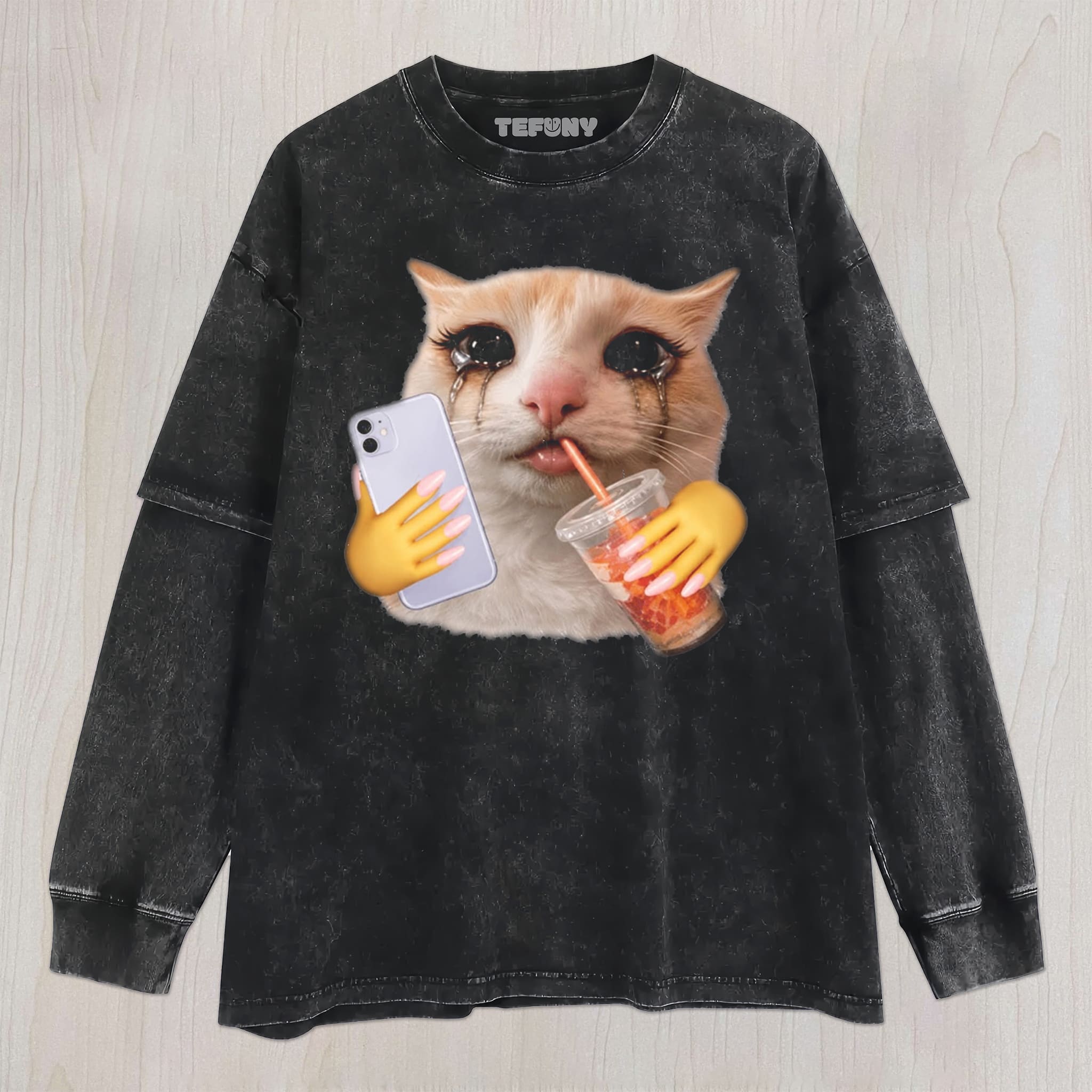 FUNNY CAT MEME V9 UNISEX TEE, TANK TOP, LAYERED LS, SWEATSHIRT & HOODIE
