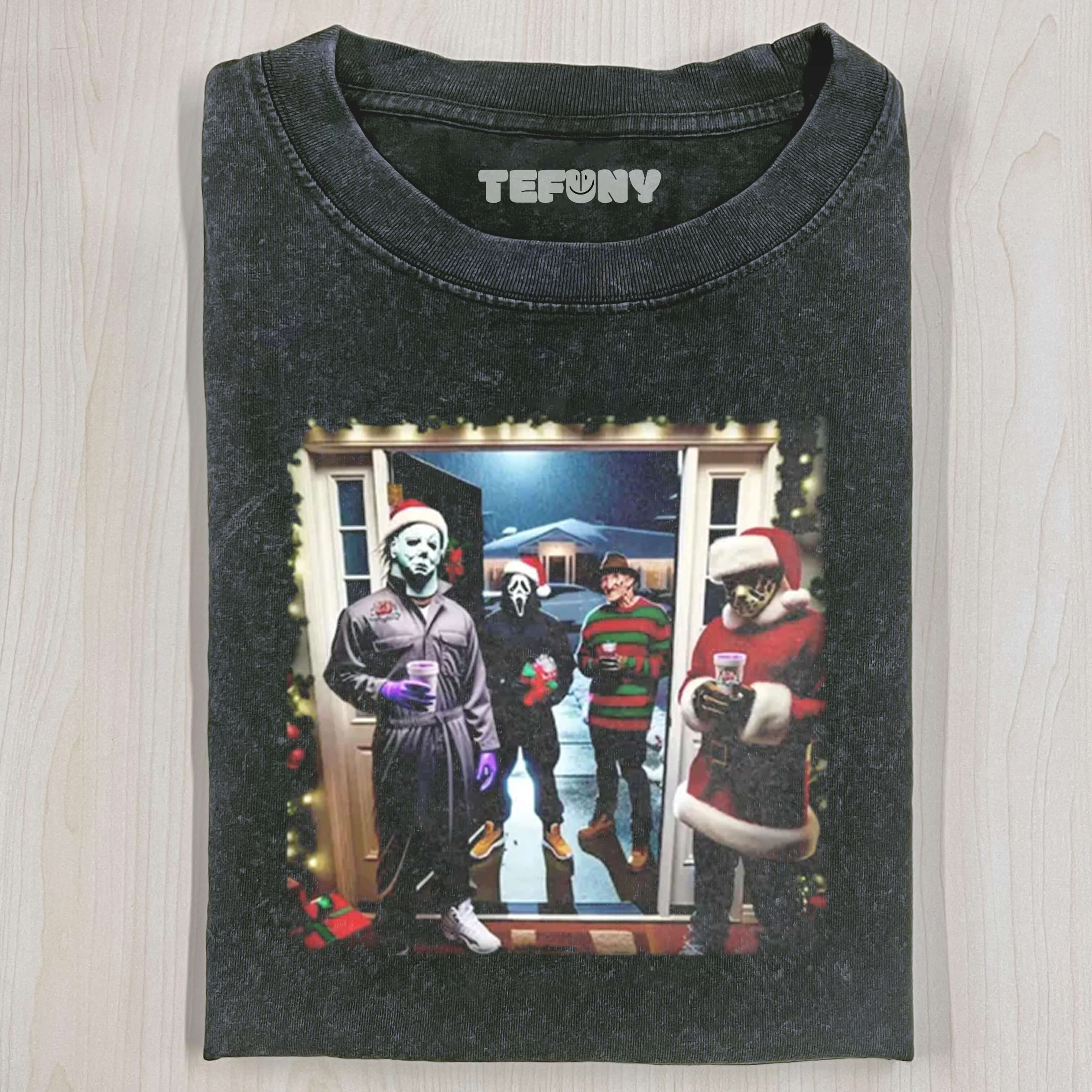 FUNNY CHRISTMAS HORROR MOVIES T-SHIRT