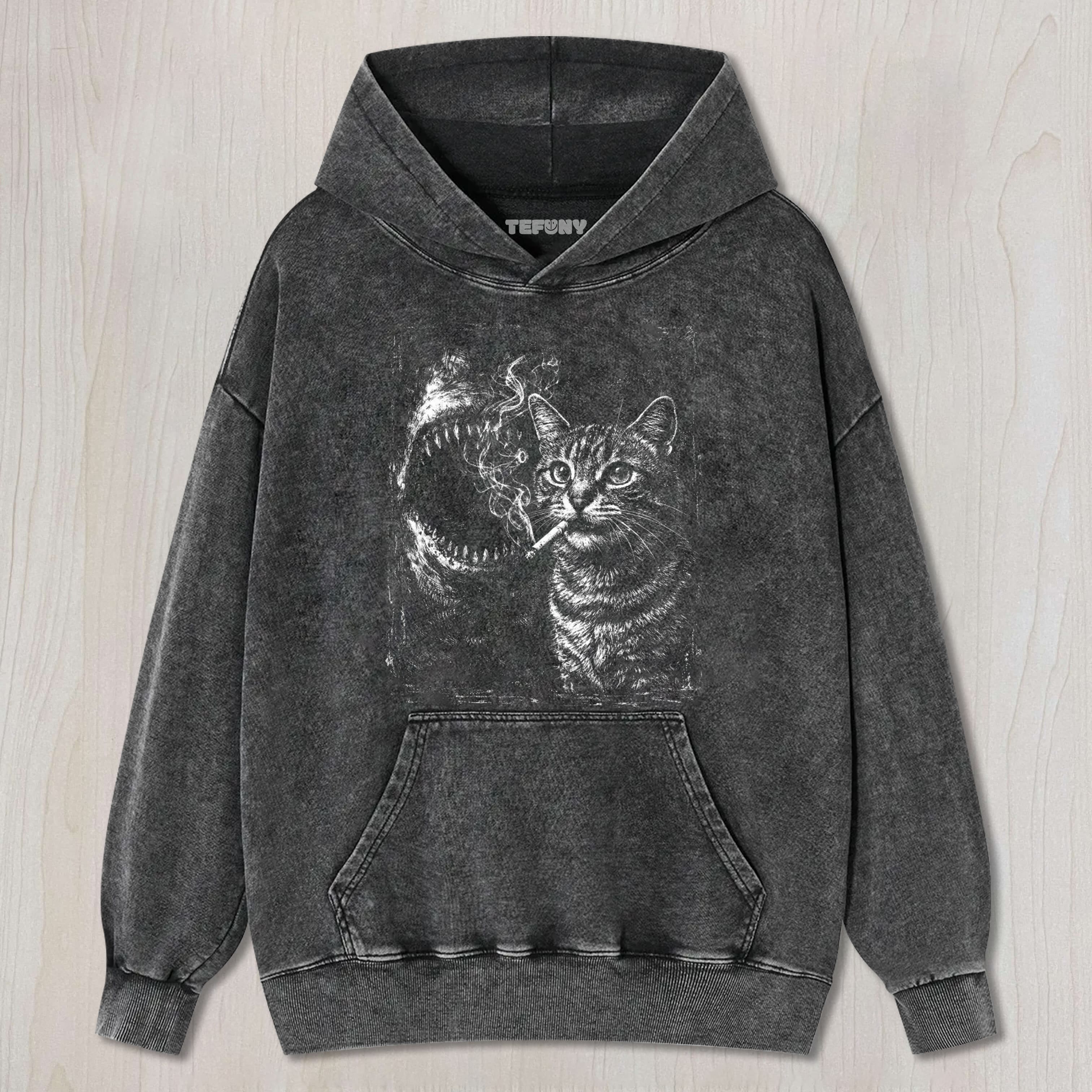 FUNNY DARK HUMOR KITTY UNISEX TEE, TANK TOP, LAYERED LS, SWEATSHIRT & HOODIE