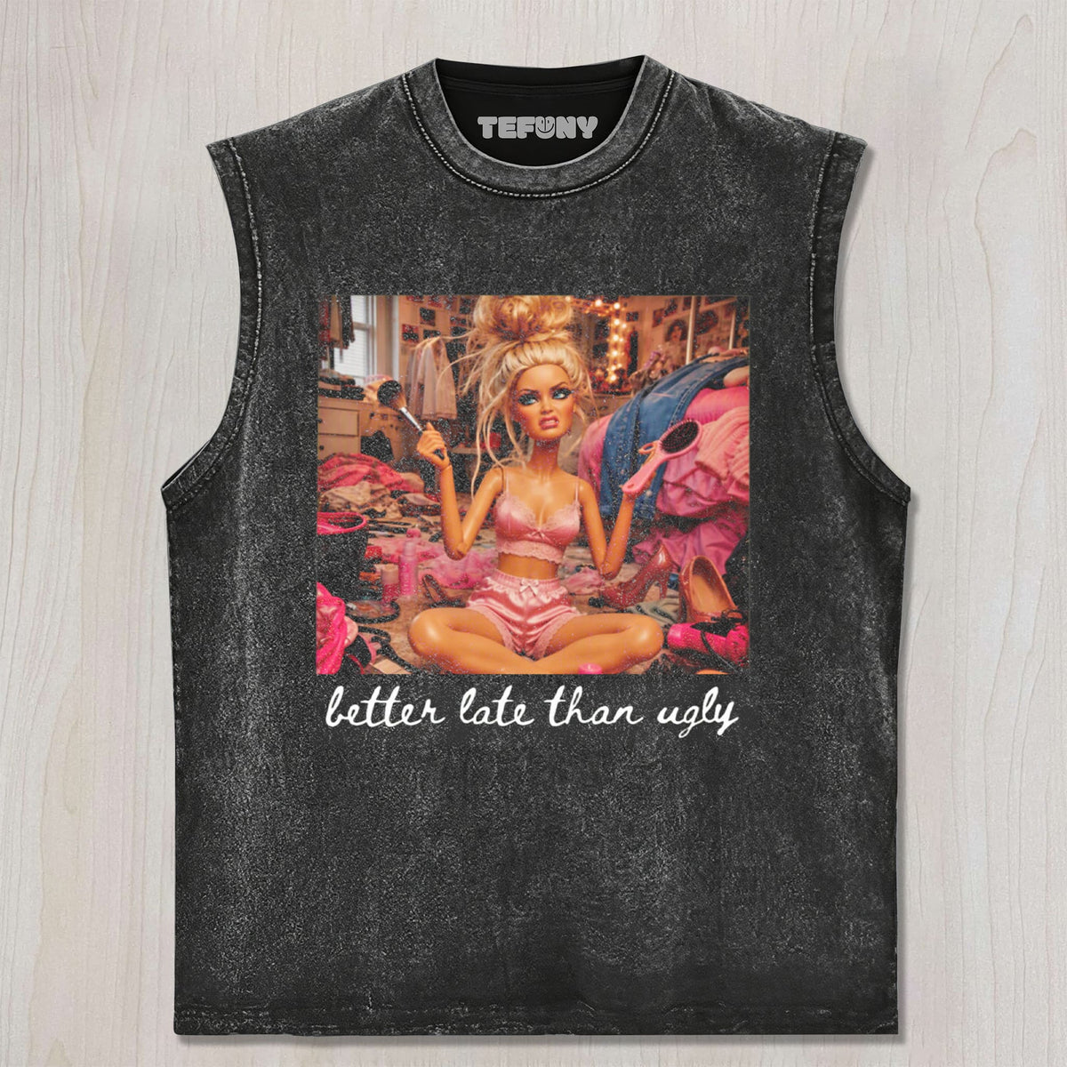 FUNNY DOLL FACE MEME V2 UNISEX TEE, TANK TOP, LAYERED LS, SWEATSHIRT & HOODIE