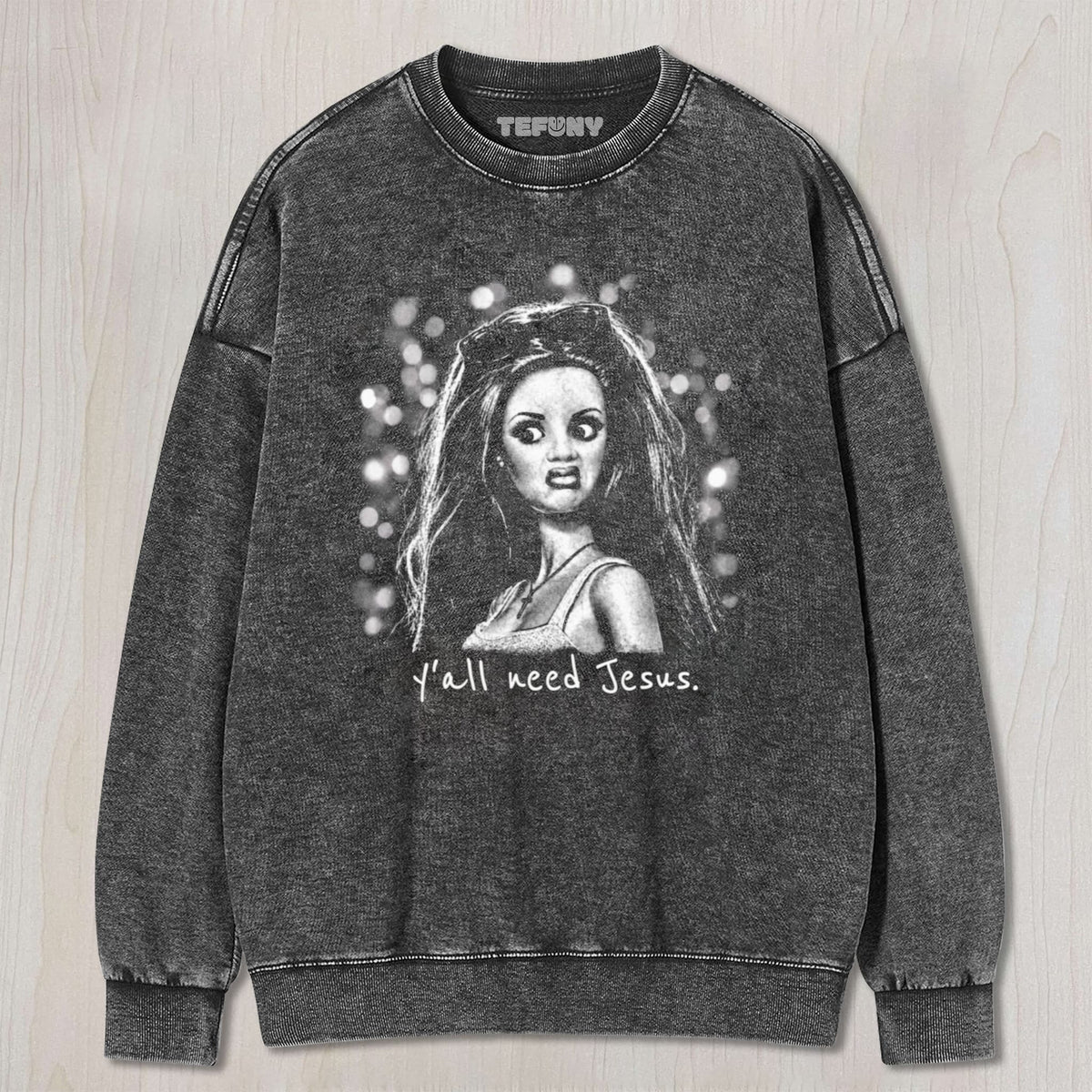 FUNNY DOLL FACE MEME V3 UNISEX TEE, TANK TOP, LAYERED LS, SWEATSHIRT & HOODIE