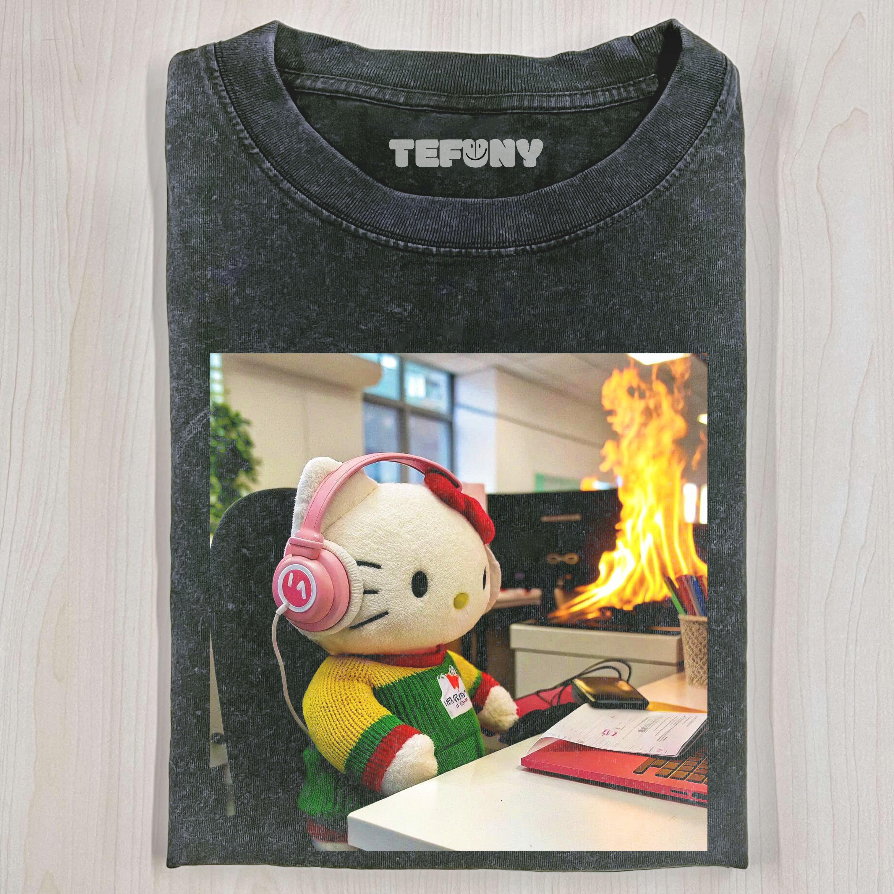 FUNNY HELLO KITTY T-SHIRT V9