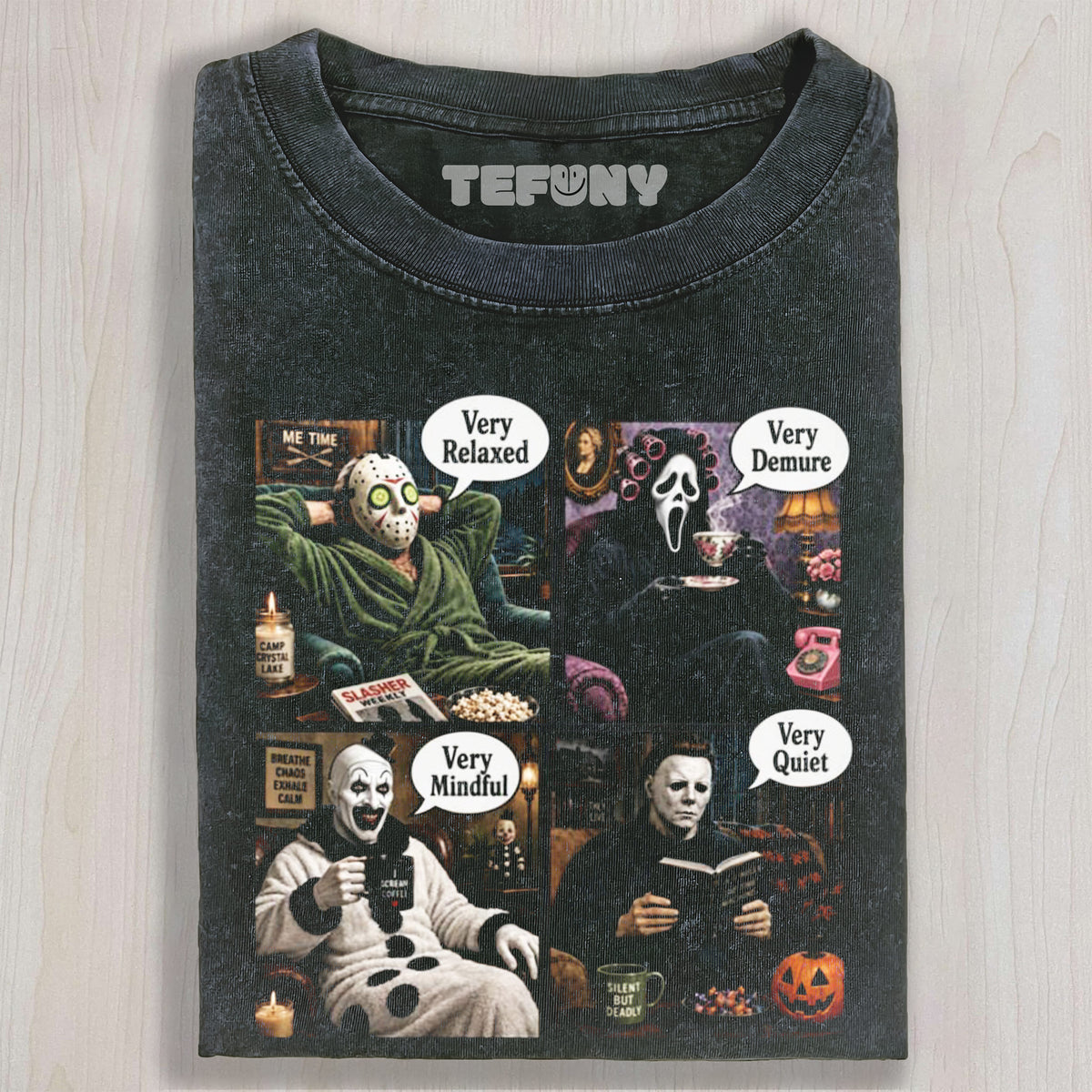 FUNNY HORROR MOVIE MEME UNISEX TEE, TANK TOP, LAYERED LS, SWEATSHIRT & HOODIE