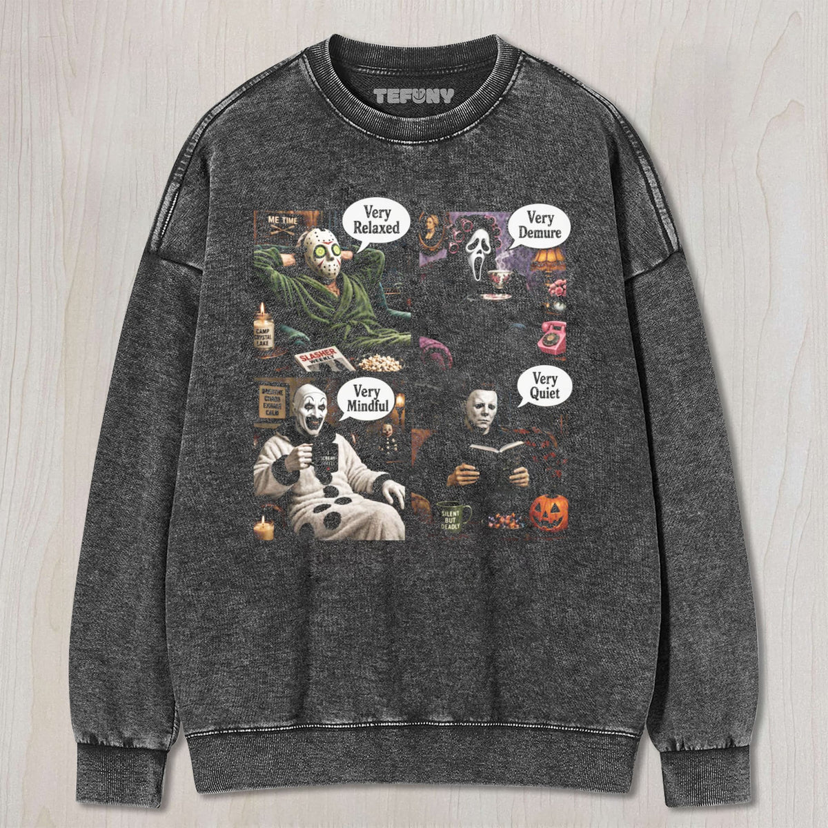 FUNNY HORROR MOVIE MEME UNISEX TEE, TANK TOP, LAYERED LS, SWEATSHIRT & HOODIE