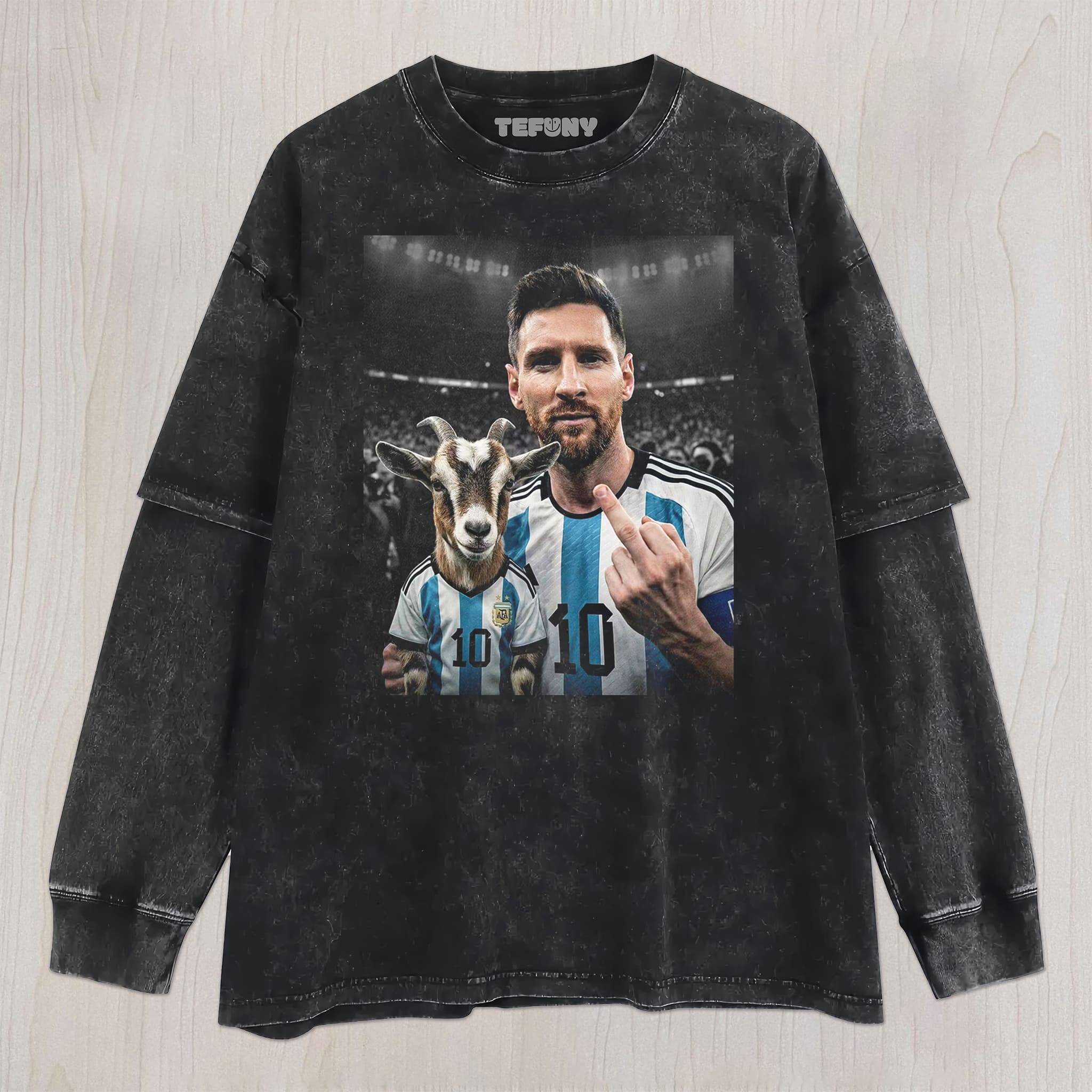 FUNNY MESSI V1 UNISEX TEE, TANK TOP, LAYERED LS, SWEATSHIRT & HOODIE