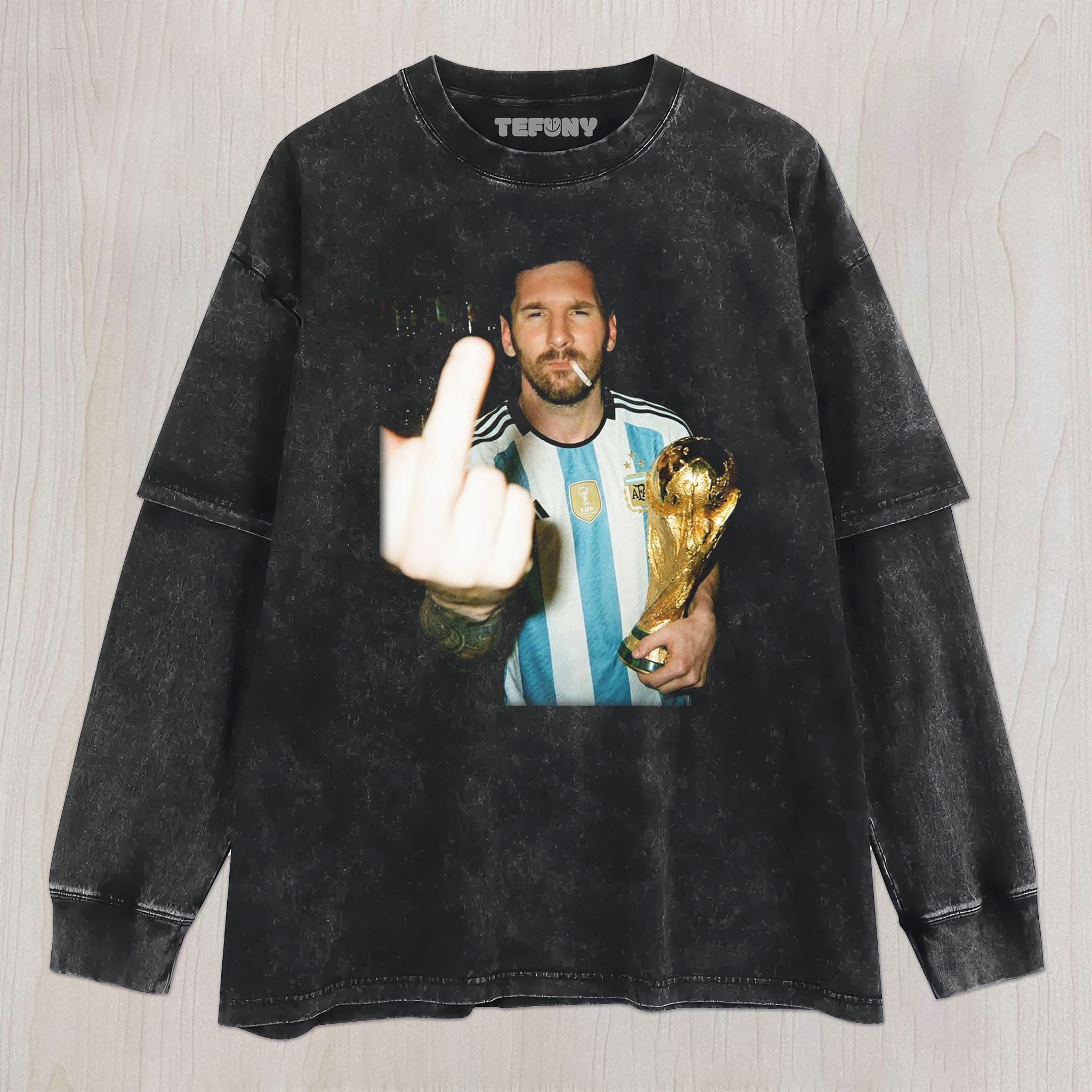 FUNNY MESSI V4 UNISEX TEE, TANK TOP, LAYERED LS, SWEATSHIRT & HOODIE