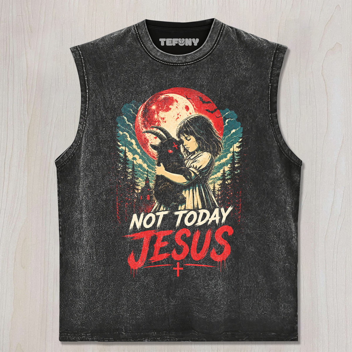 FUNNY NOT TODAY JESUS UNISEX TEE, TANK TOP, LAYERED LS, SWEATSHIRT & HOODIE