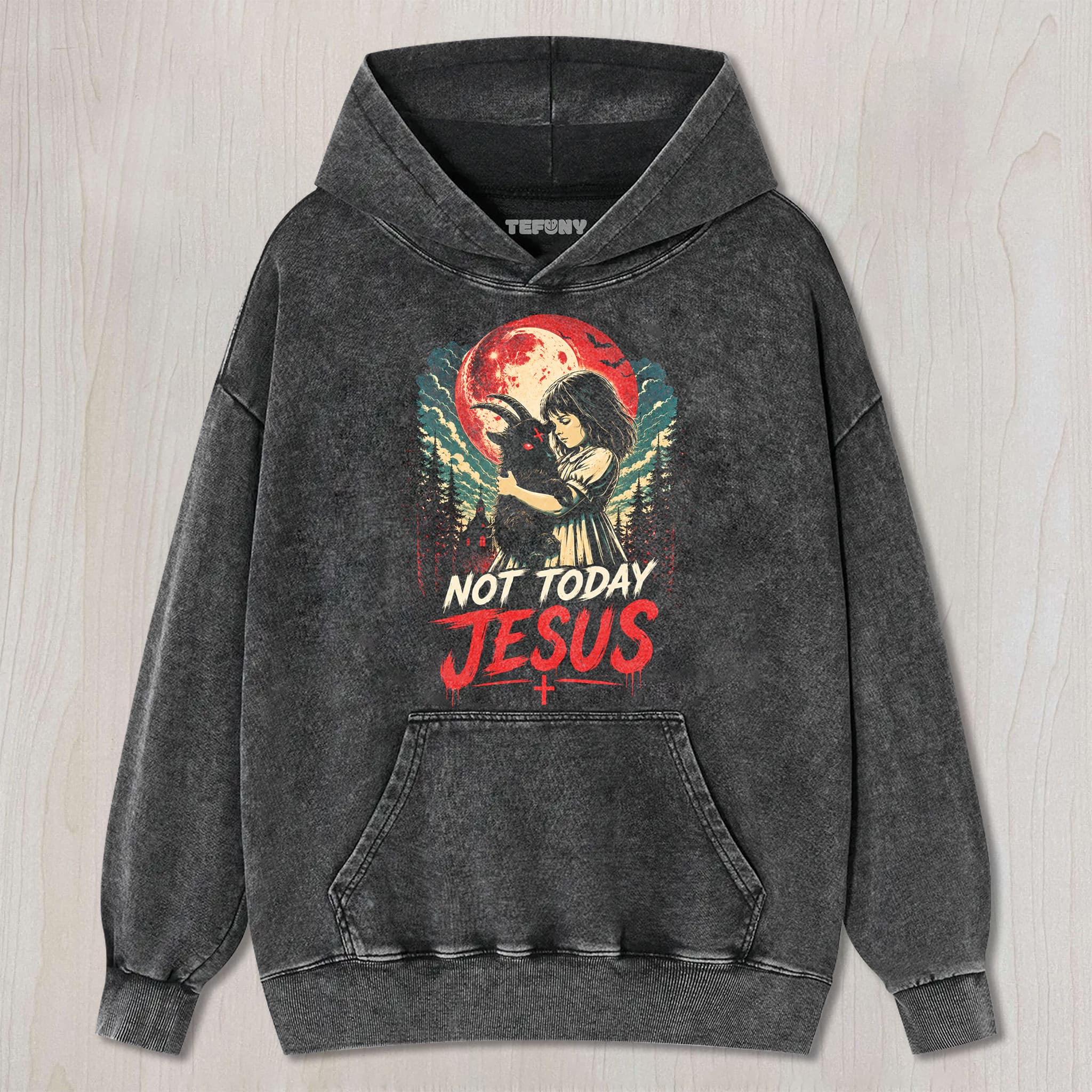 FUNNY NOT TODAY JESUS UNISEX TEE, TANK TOP, LAYERED LS, SWEATSHIRT & HOODIE