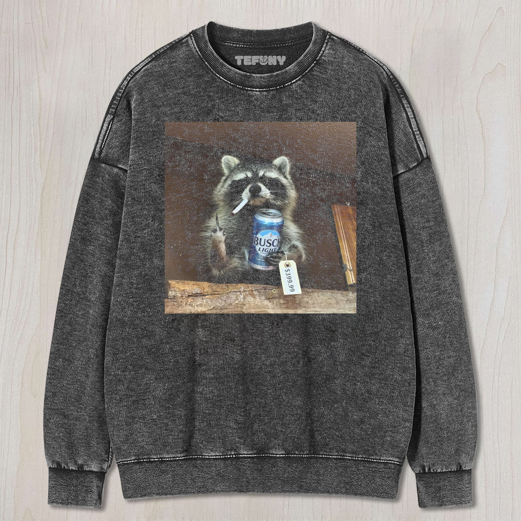 FUNNY RACCOON SMOKING AND DRINKING UNISEX TEE, TANK TOP, LAYERED LS, SWEATSHIRT & HOODIE