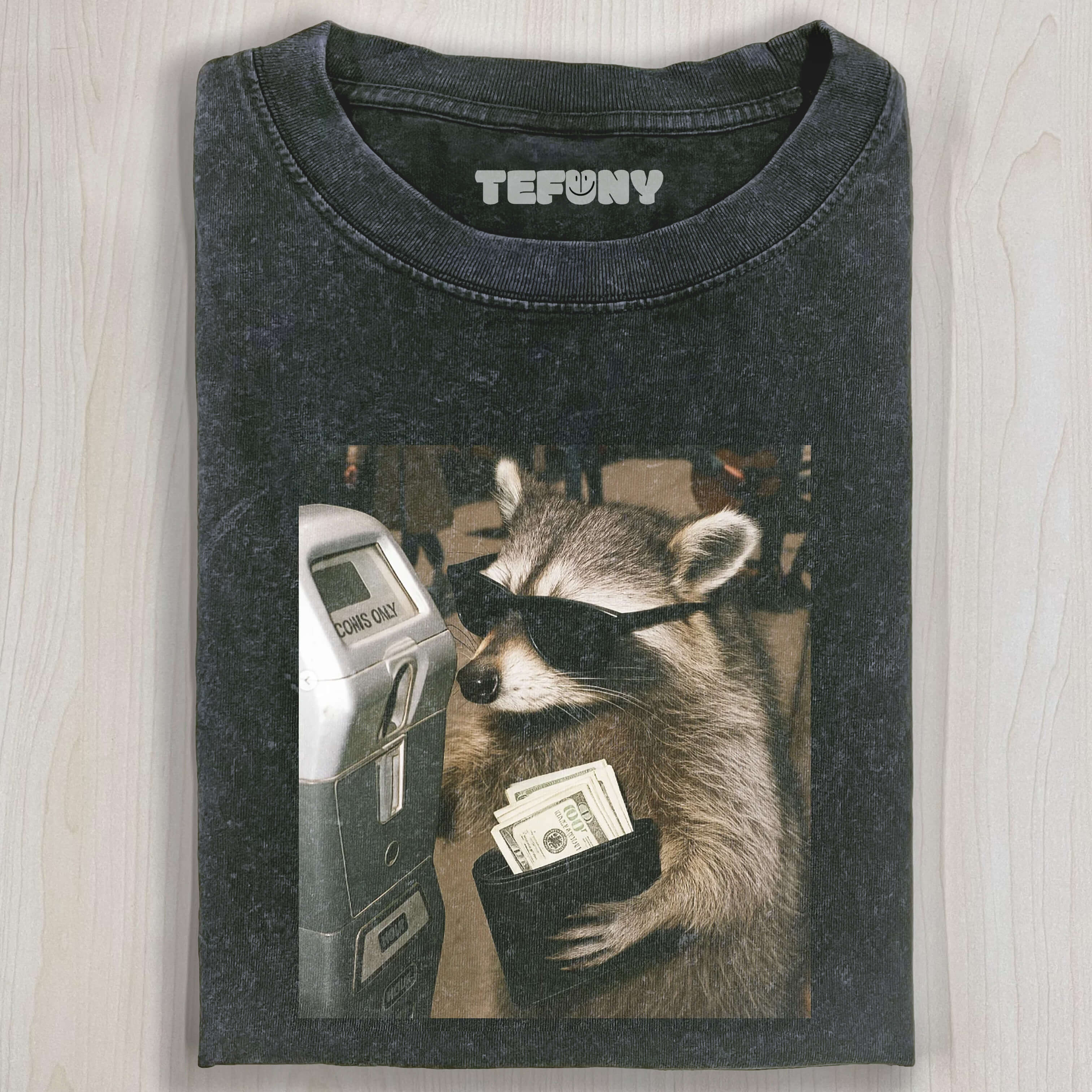 FUNNY RACCOON V1 T-SHIRT