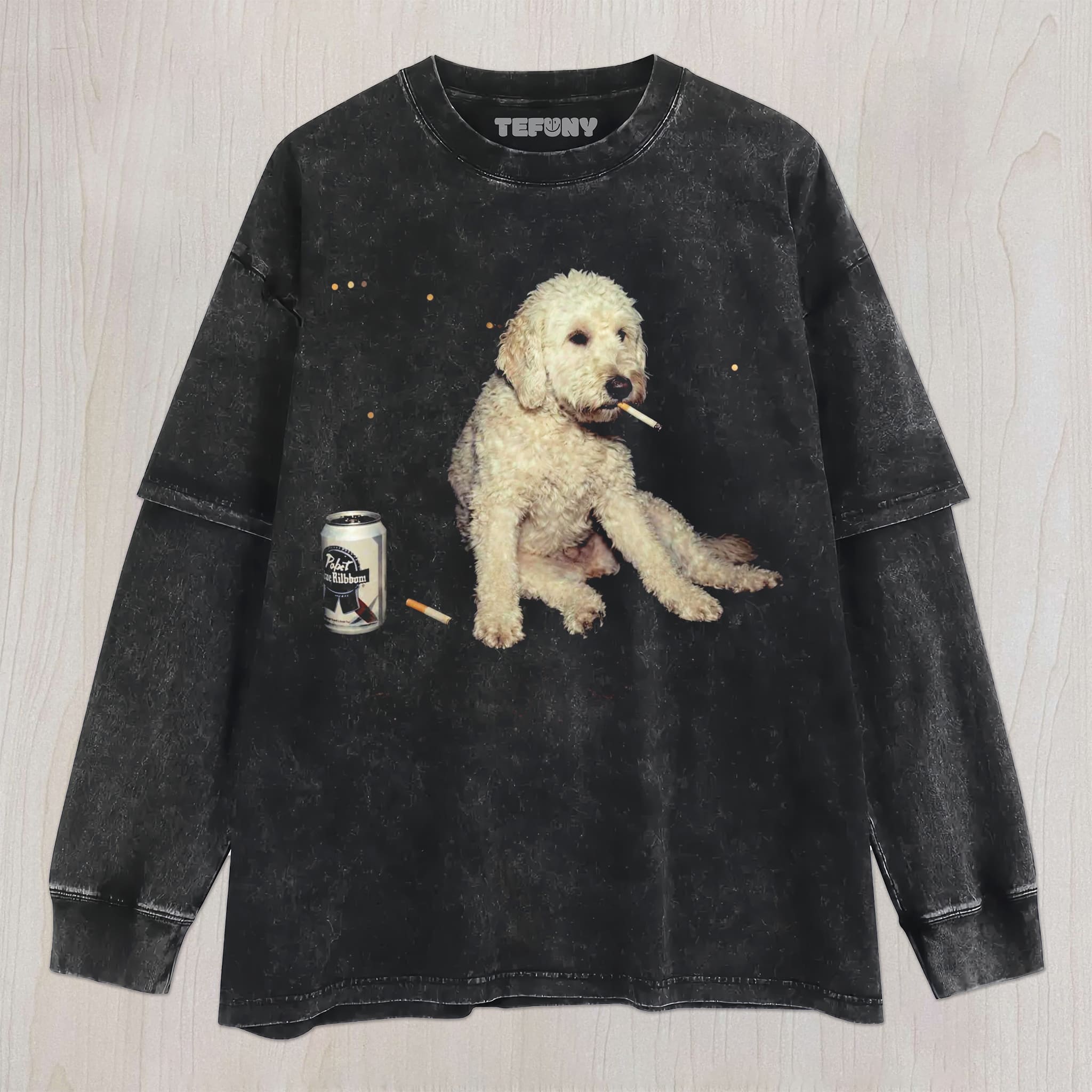 FUNNY SMOKING DOG UNISEX TEE, TANK TOP, LAYERED LS, SWEATSHIRT & HOODIE