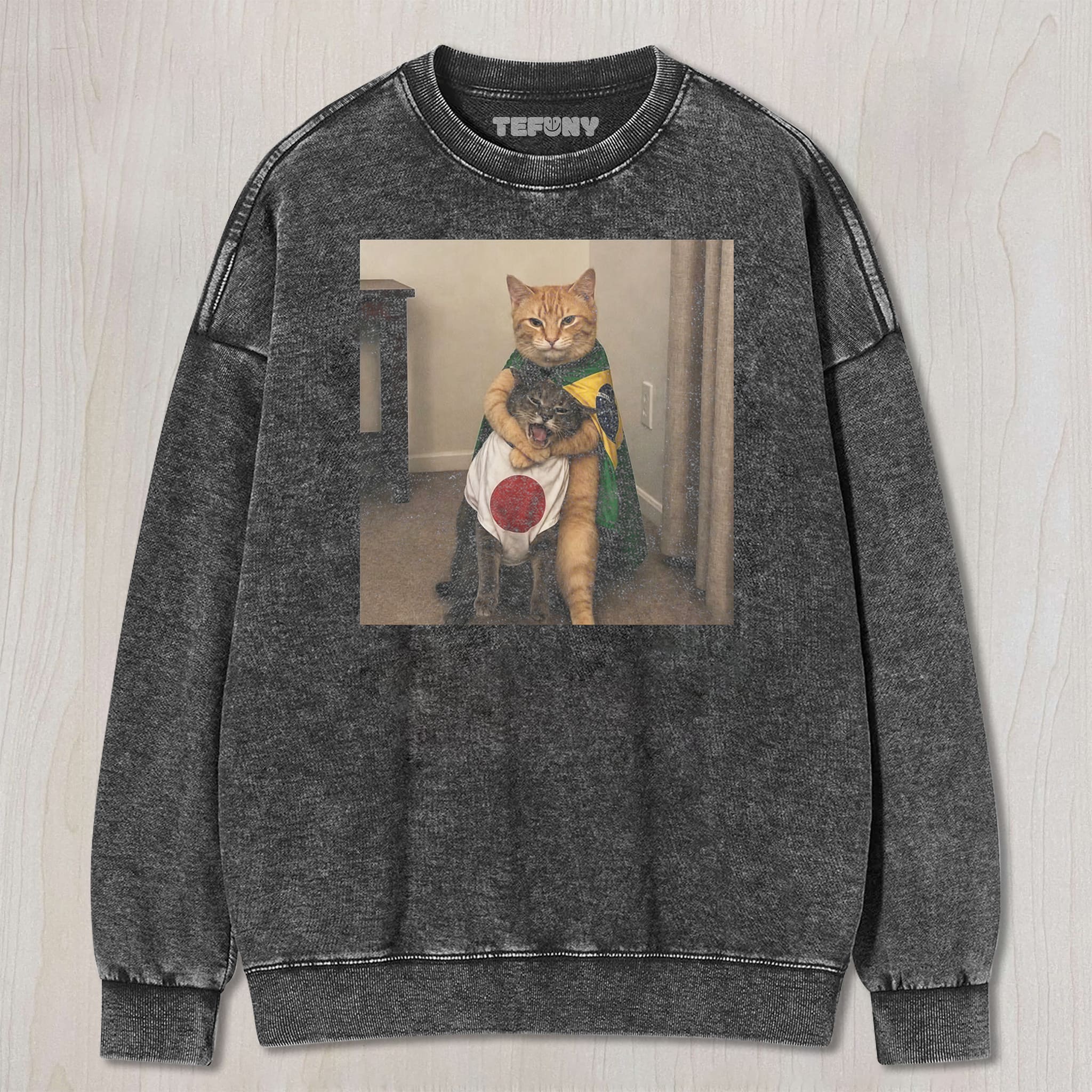 FUNNY SOCCER CAT UNISEX TEE, TANK TOP, LAYERED LS, SWEATSHIRT & HOODIE