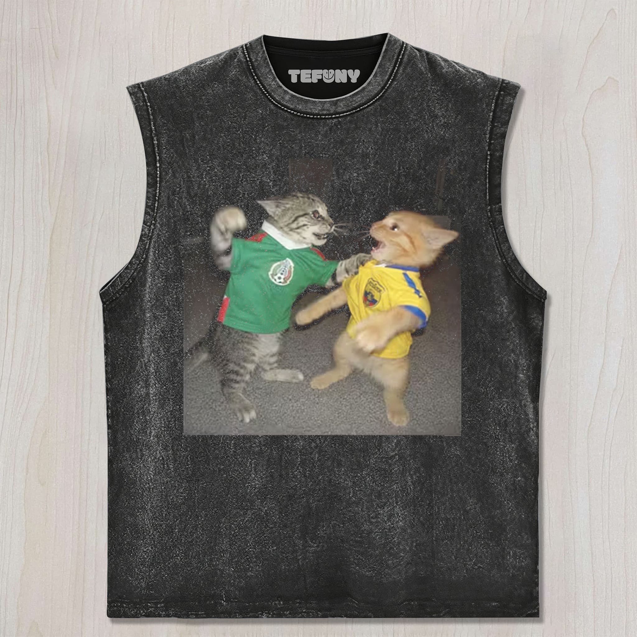 FUNNY SOCCER CAT V1 UNISEX TEE, TANK TOP, LAYERED LS, SWEATSHIRT & HOODIE