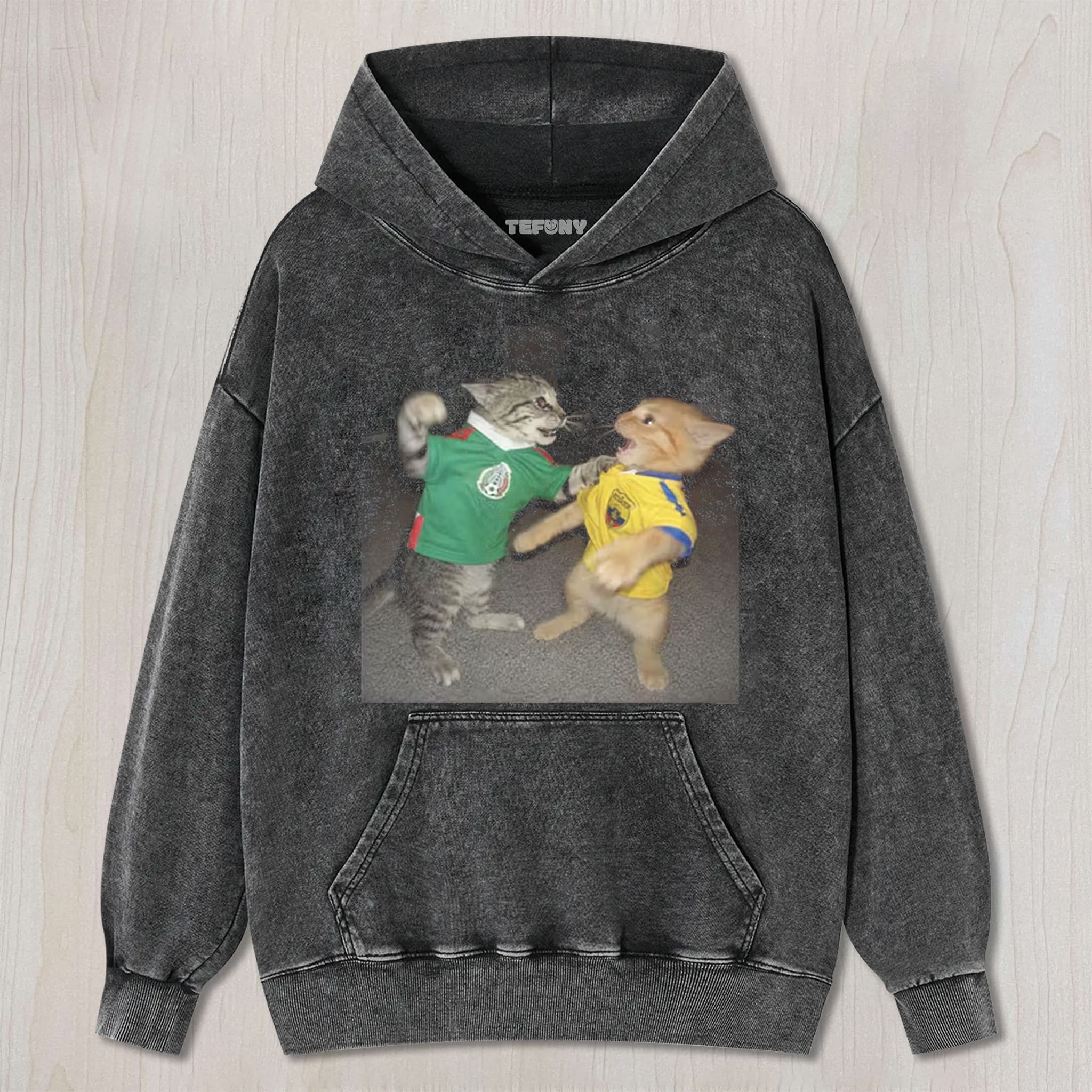 FUNNY SOCCER CAT V1 UNISEX TEE, TANK TOP, LAYERED LS, SWEATSHIRT & HOODIE