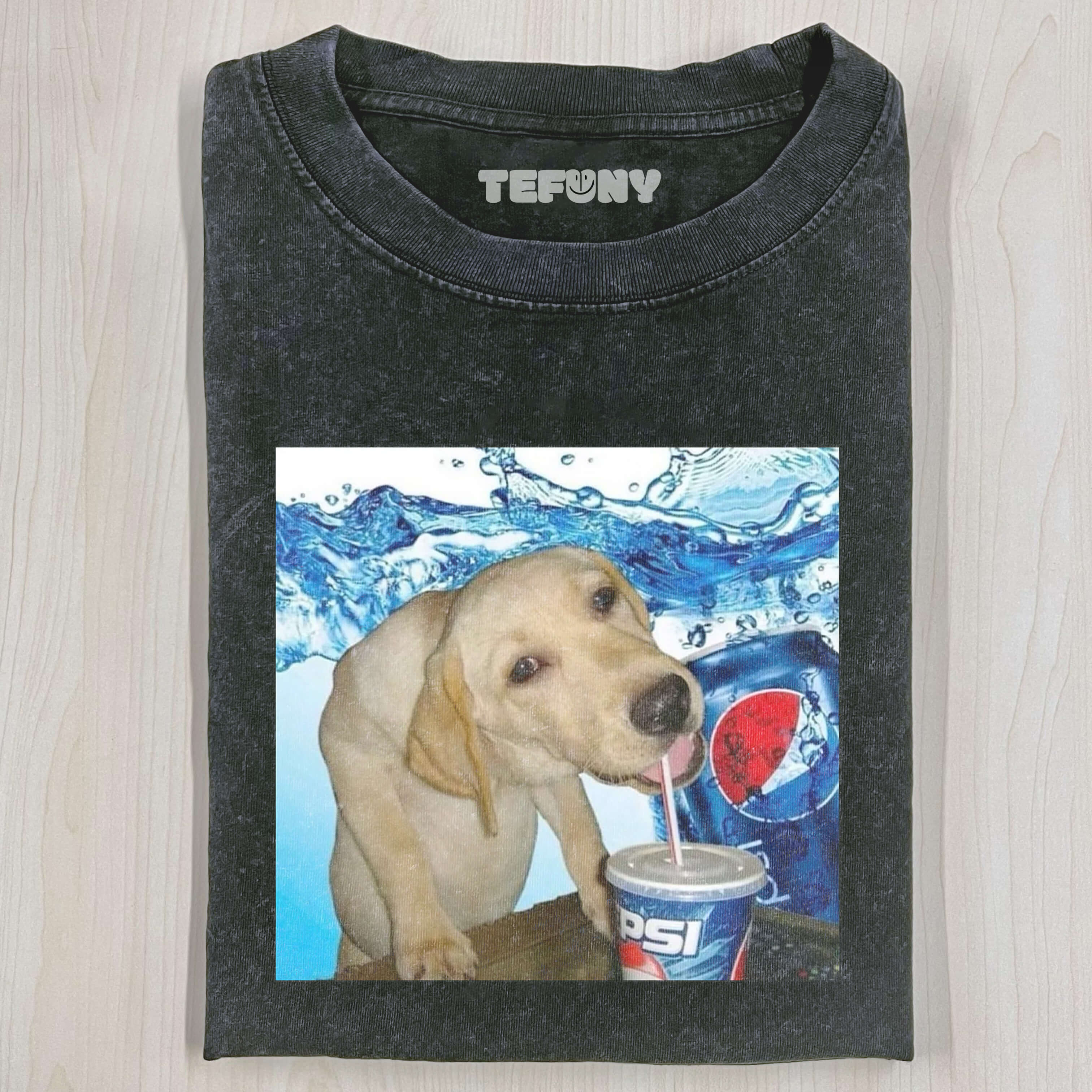 FUNNY THIRSTY DOG T-SHIRT