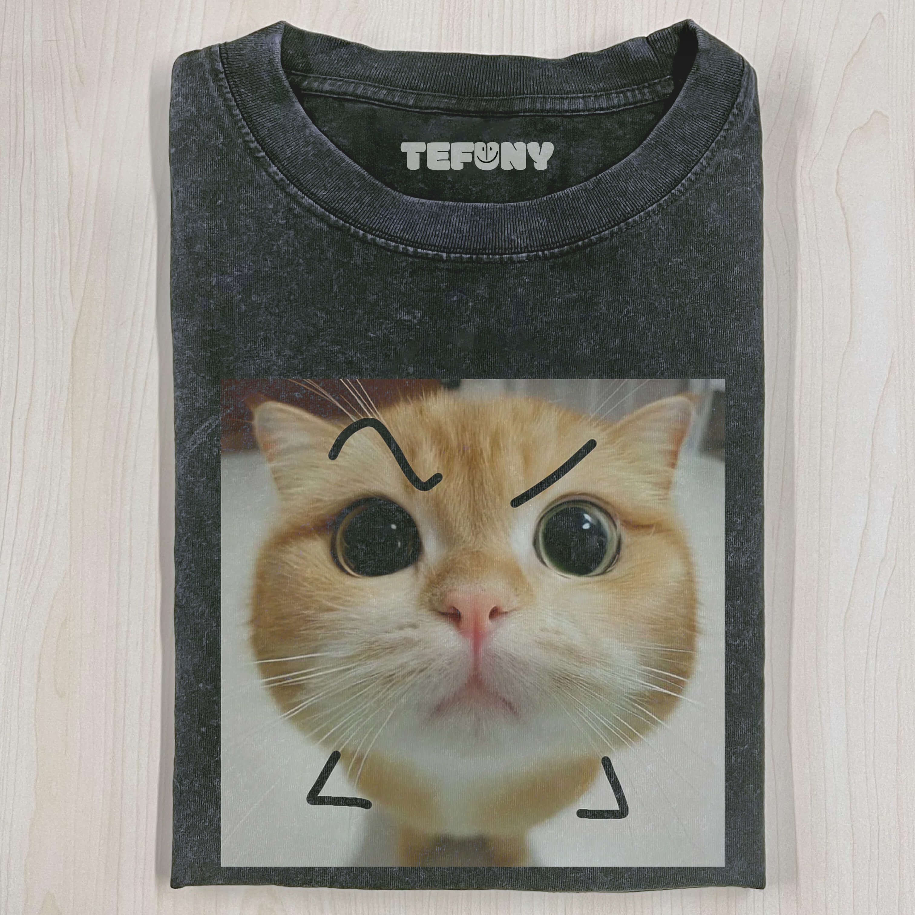 FUNNY ANGRY CAT T-SHIRT