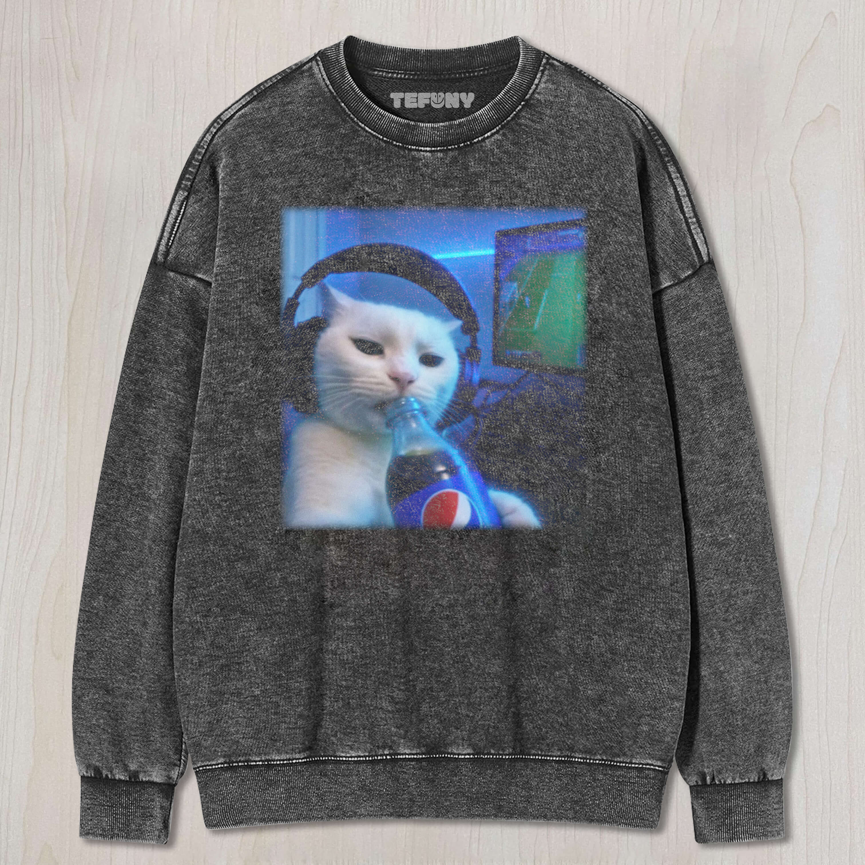 FUNNY BALL GAME CAT TEE & SWEAT & HOOD