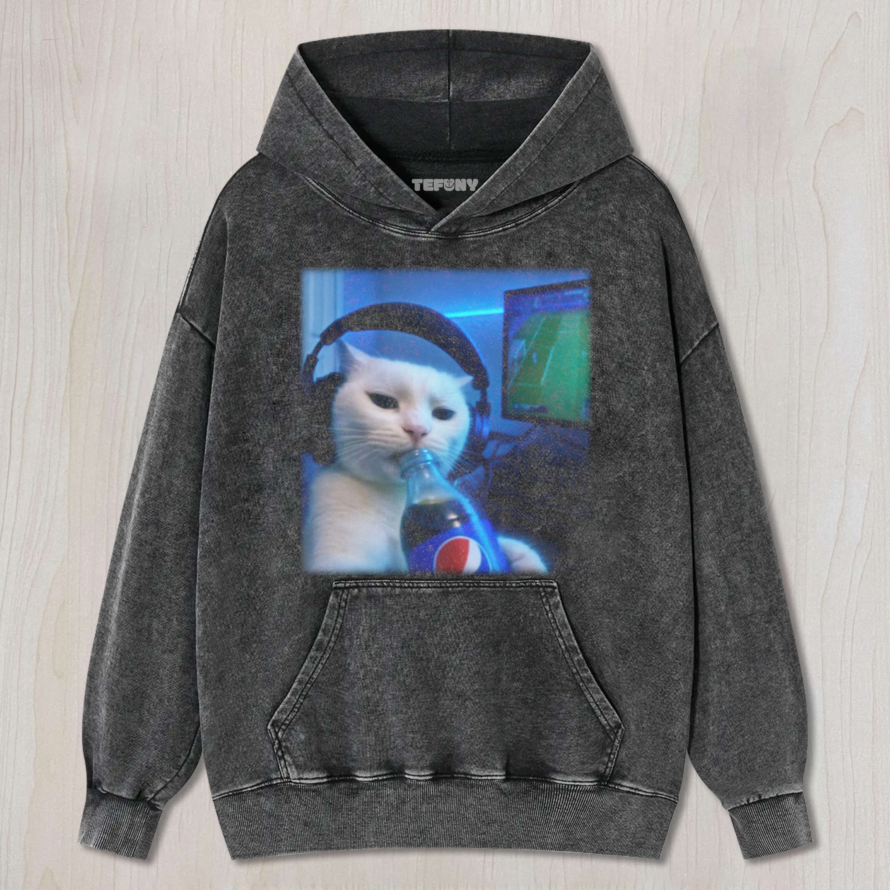 FUNNY BALL GAME CAT TEE & SWEAT & HOOD