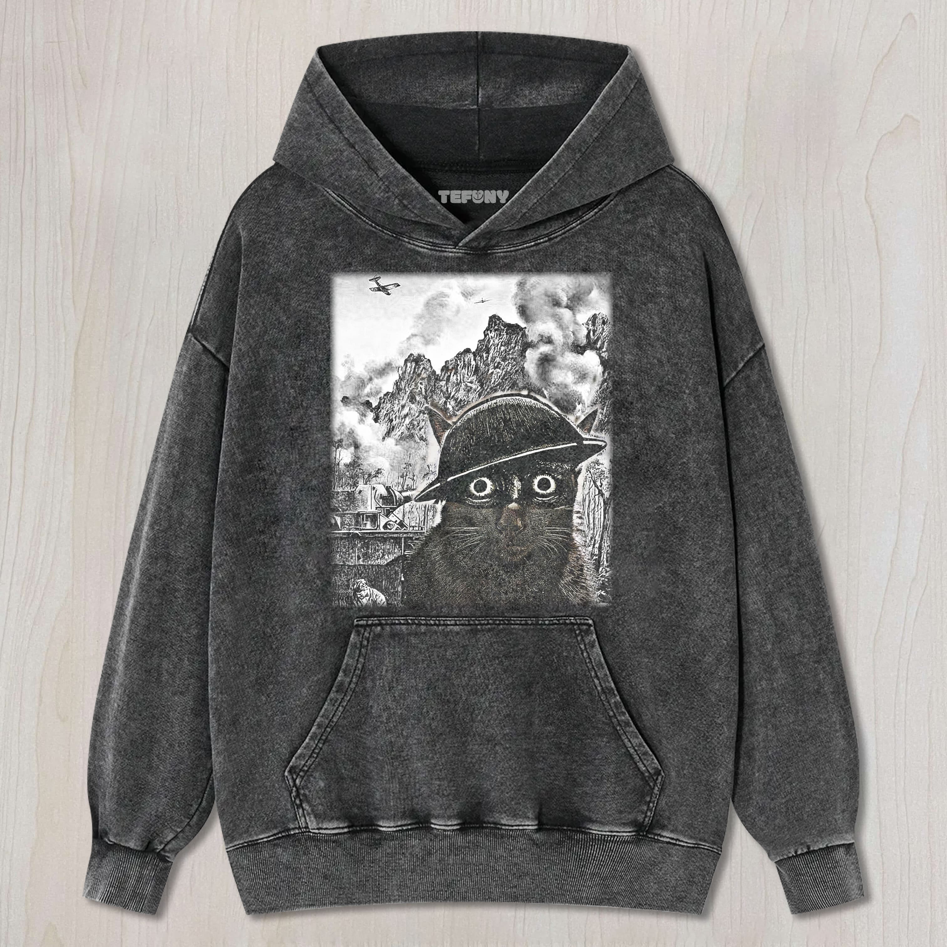 FUNNY BLACK CAT MEME TEE & SWEAT & HOOD