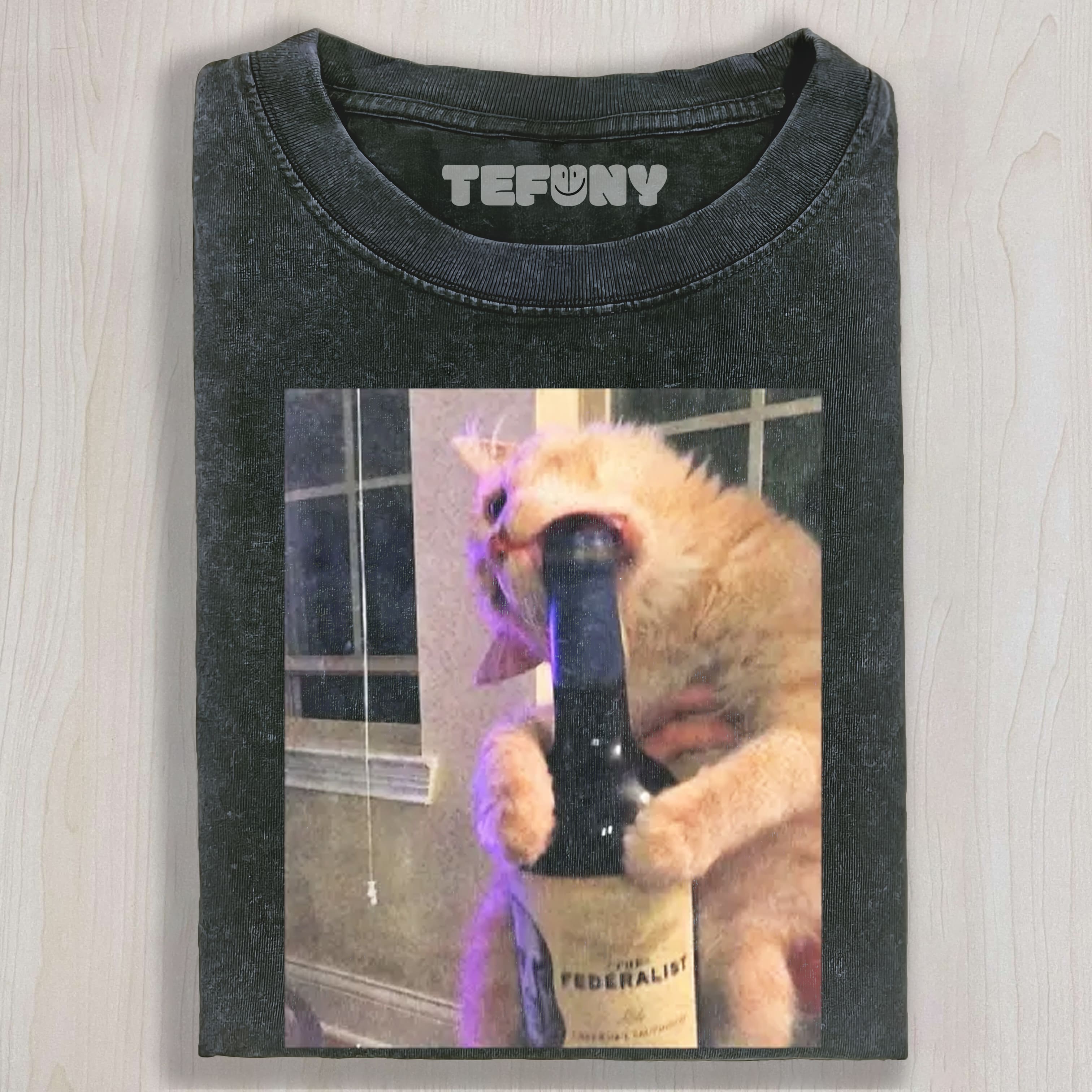 FUNNY BOTTLE CAT TEE & SWEAT & HOOD